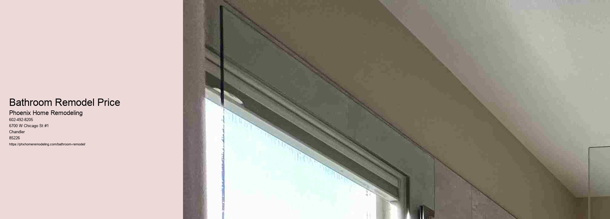 Bathroom Remodel Price