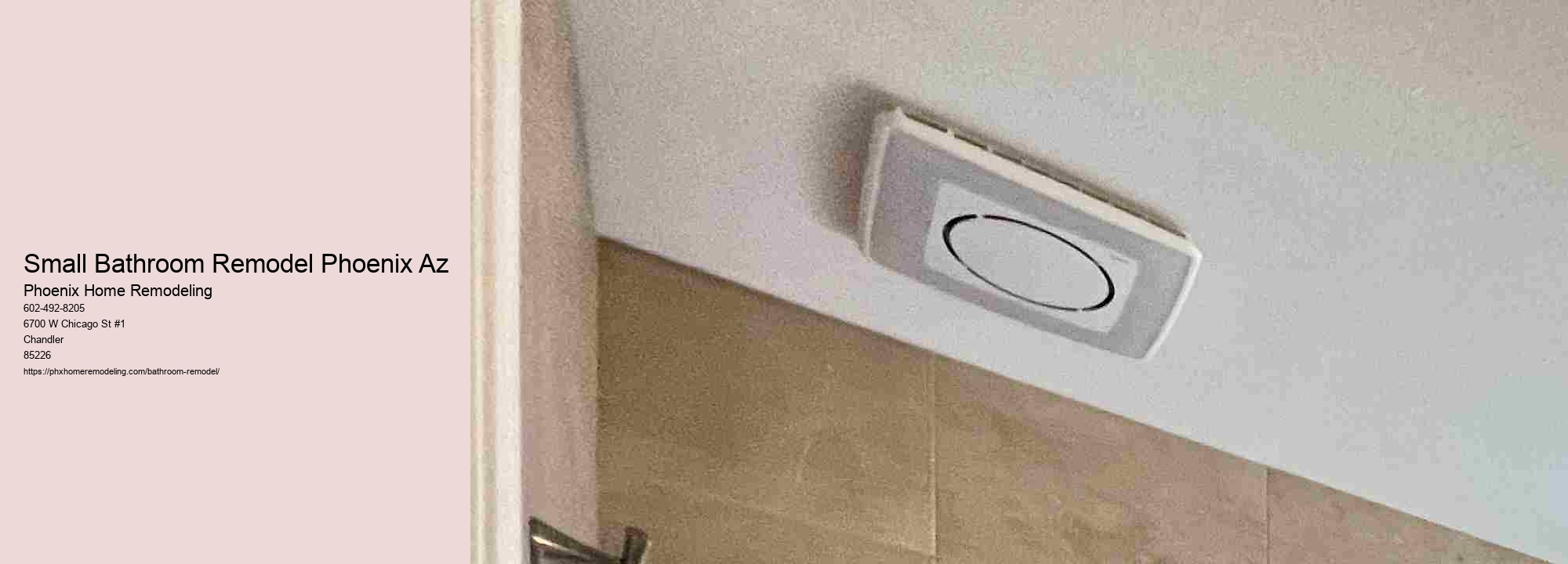 Small Bathroom Remodel Phoenix Az