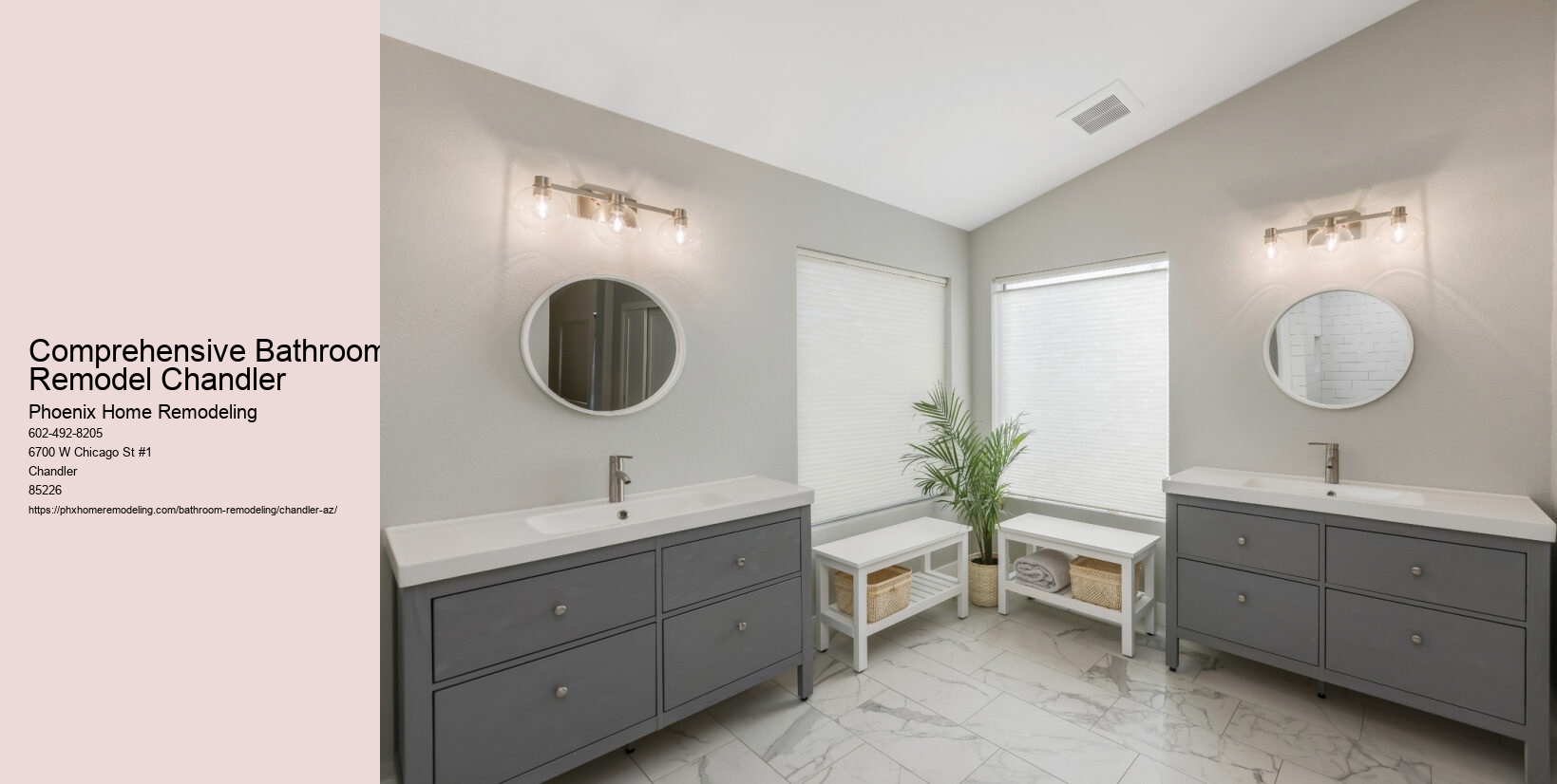 Comprehensive Bathroom Remodel Chandler