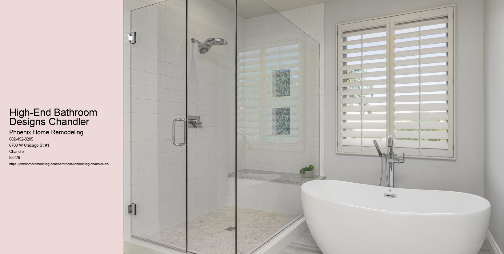 High-End Bathroom Designs Chandler