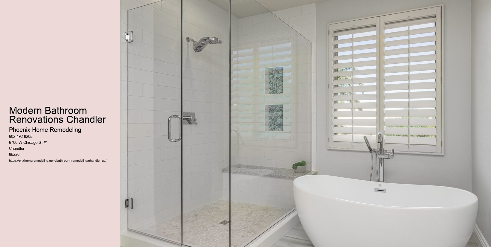 Modern Bathroom Renovations Chandler