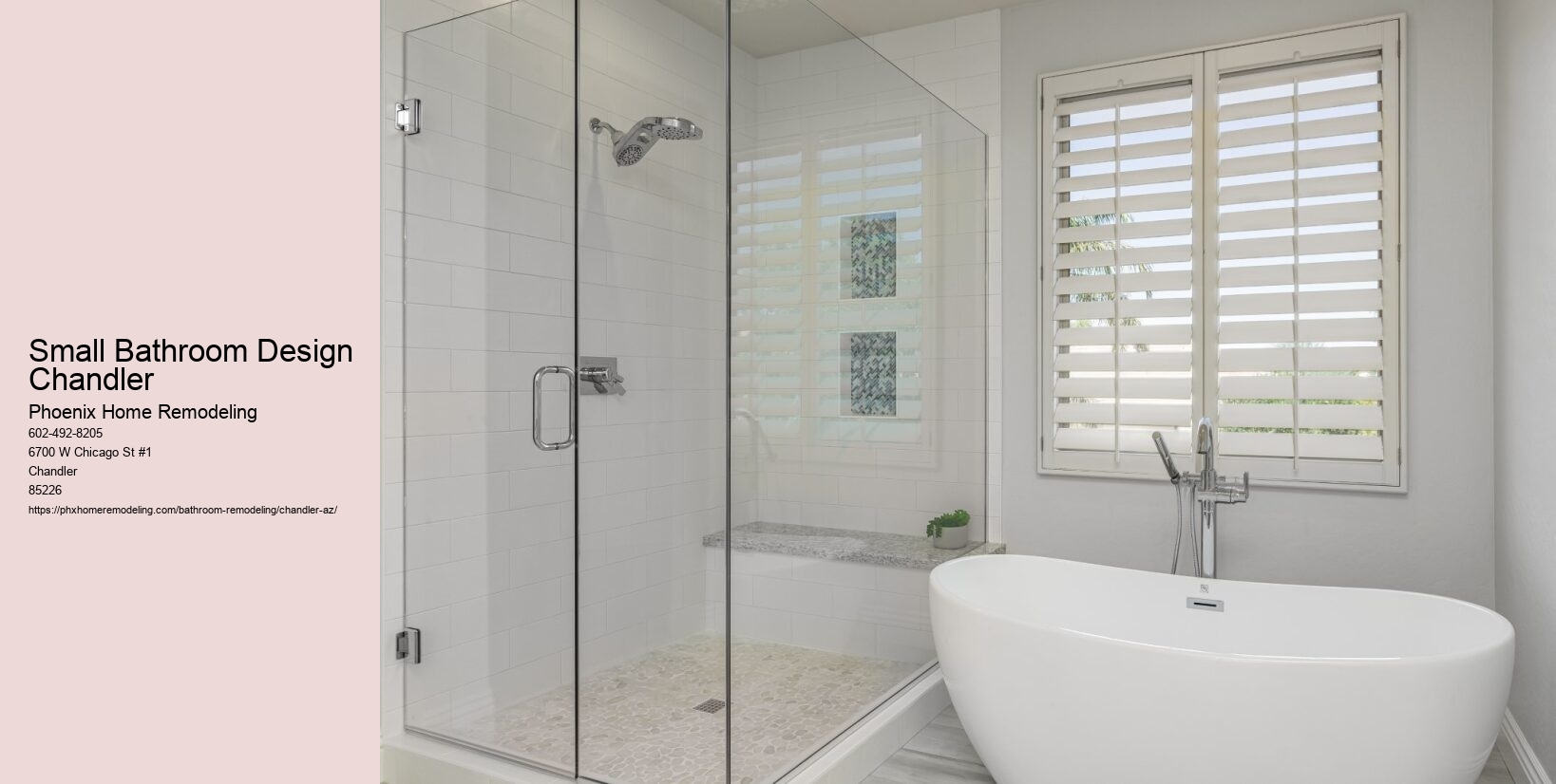 Small Bathroom Design Chandler
