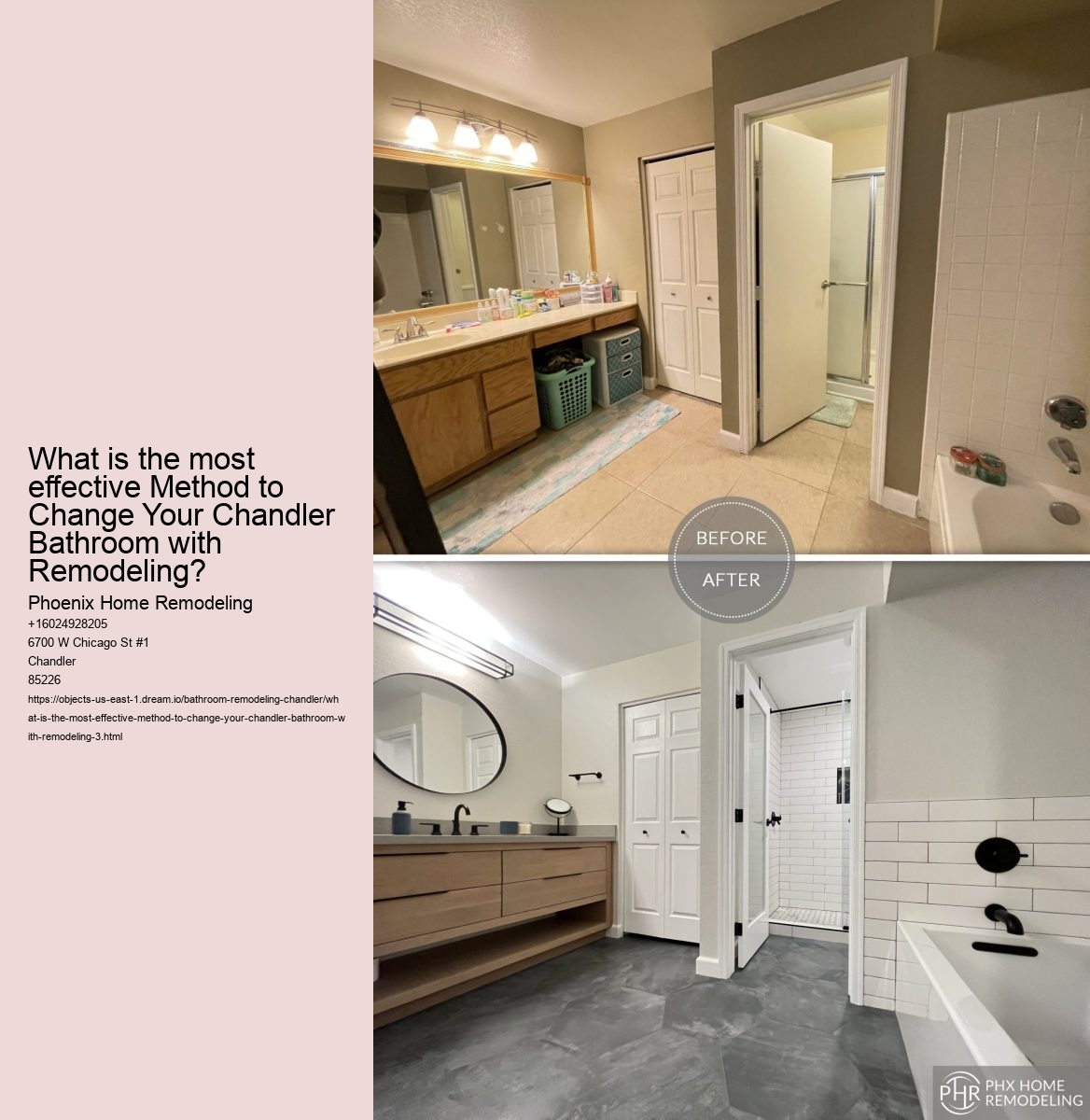 What is the most effective Method to Change Your Chandler Bathroom with Remodeling?