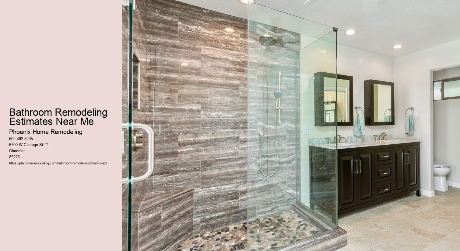 Bathroom Remodeling Estimates Near Me
