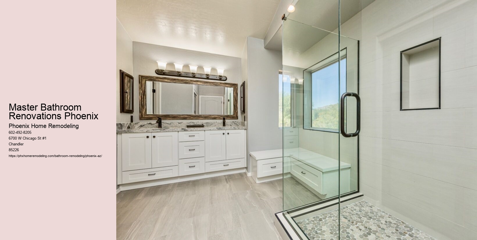 Master Bathroom Renovations Phoenix