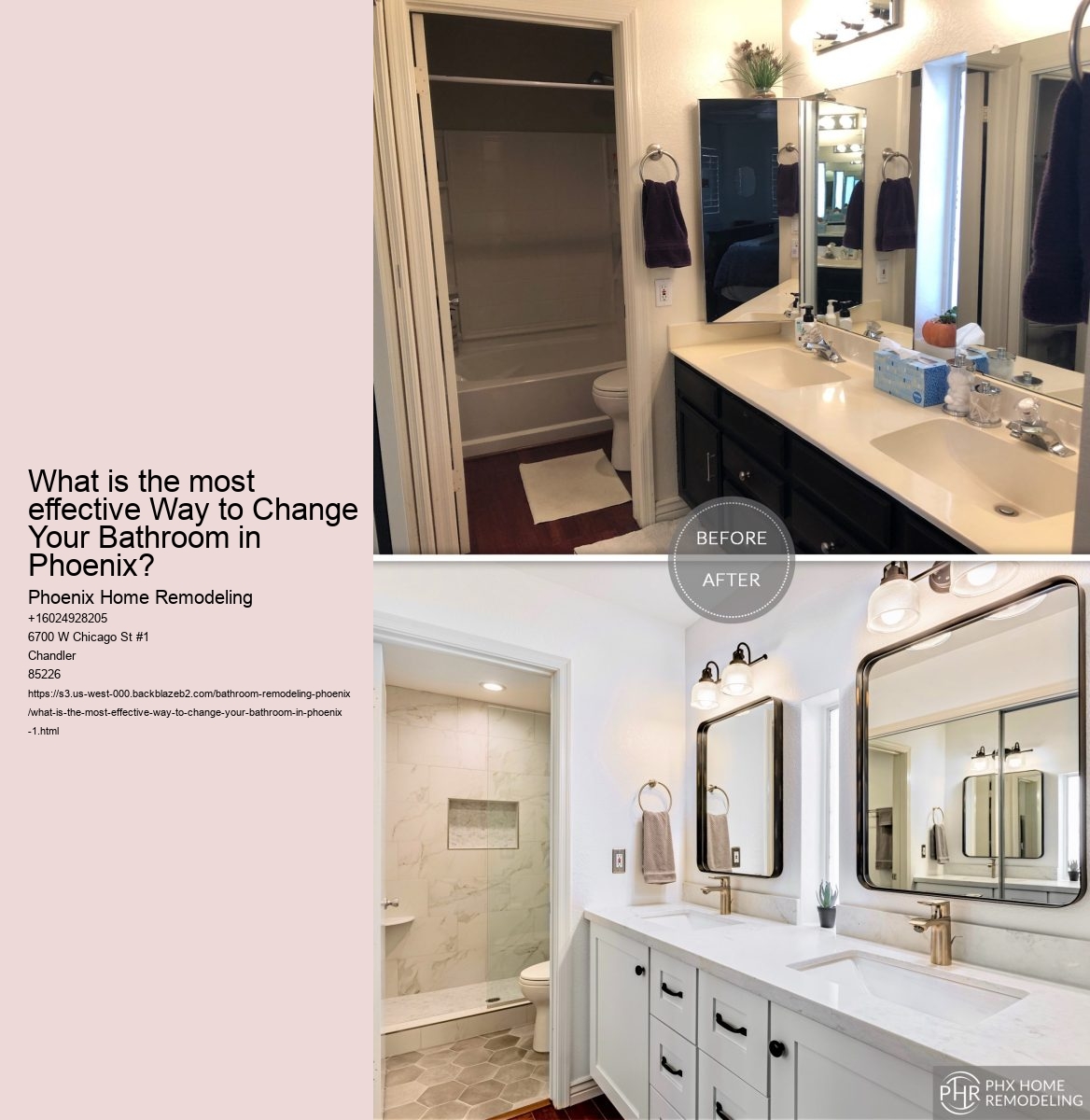 What is the most effective Way to Change Your Bathroom in Phoenix?