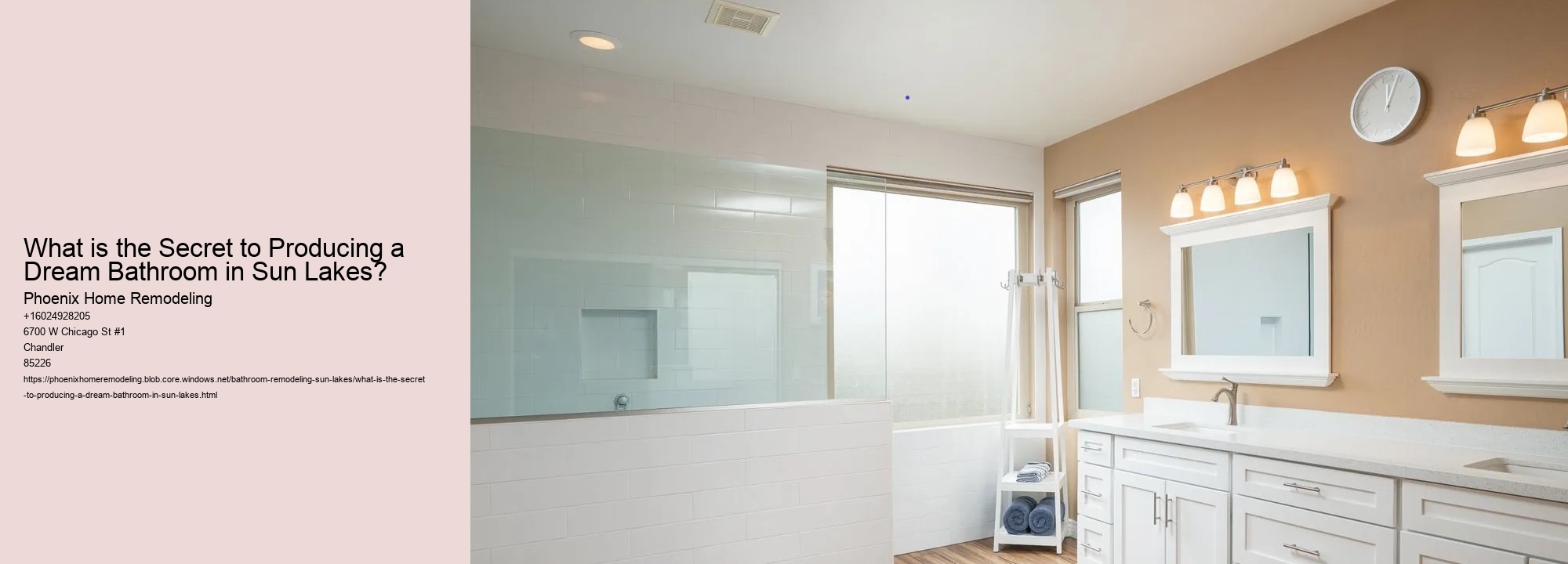 What is the Secret to Producing a Dream Bathroom in Sun Lakes?