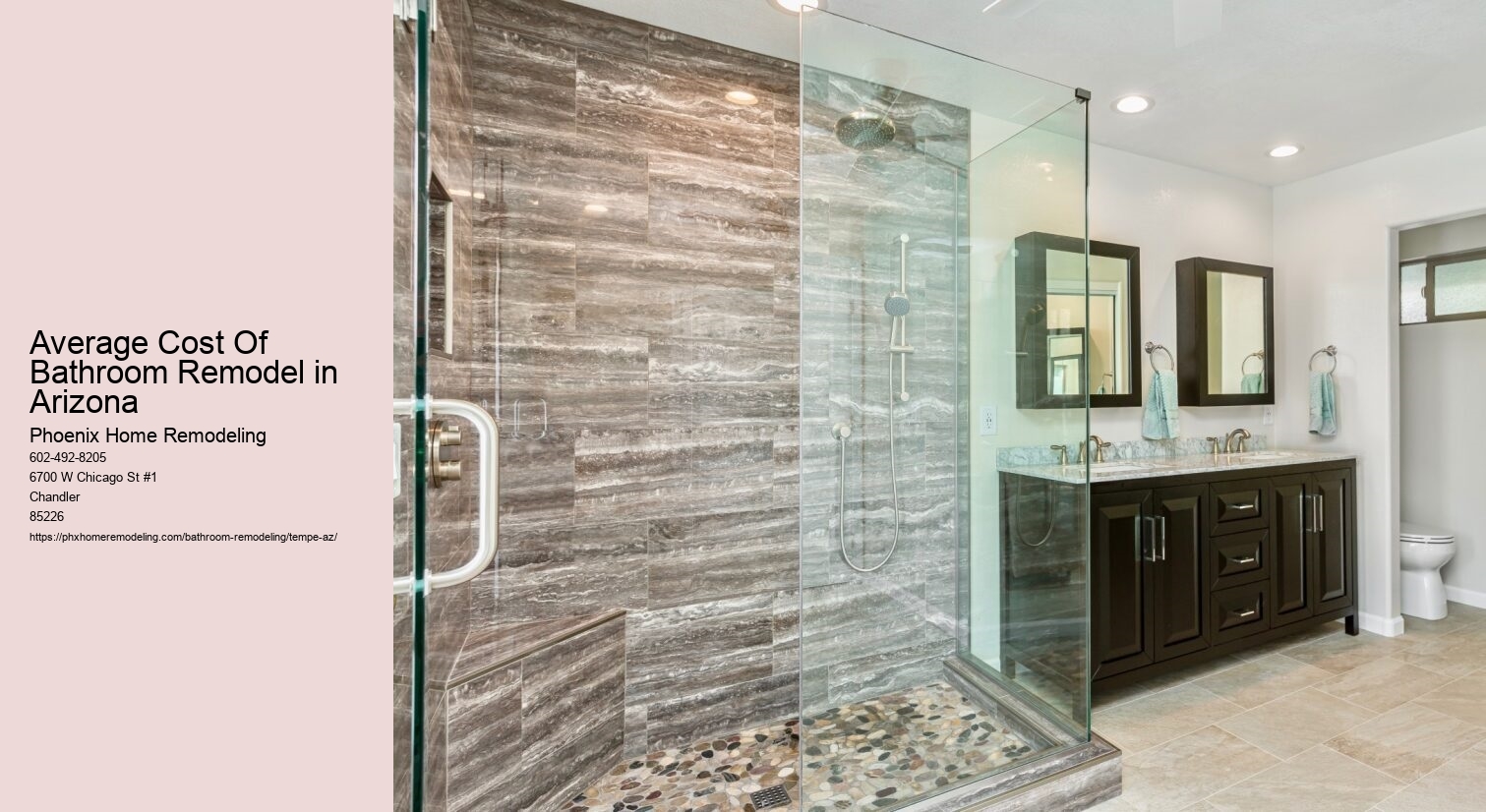 Average Cost Of Bathroom Remodel in Arizona