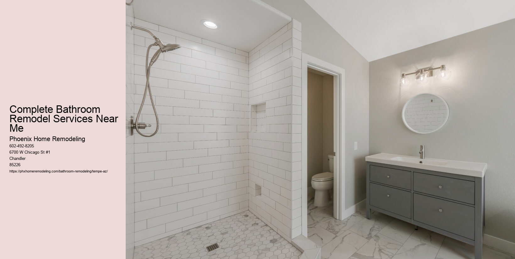 Complete Bathroom Remodel Services Near Me