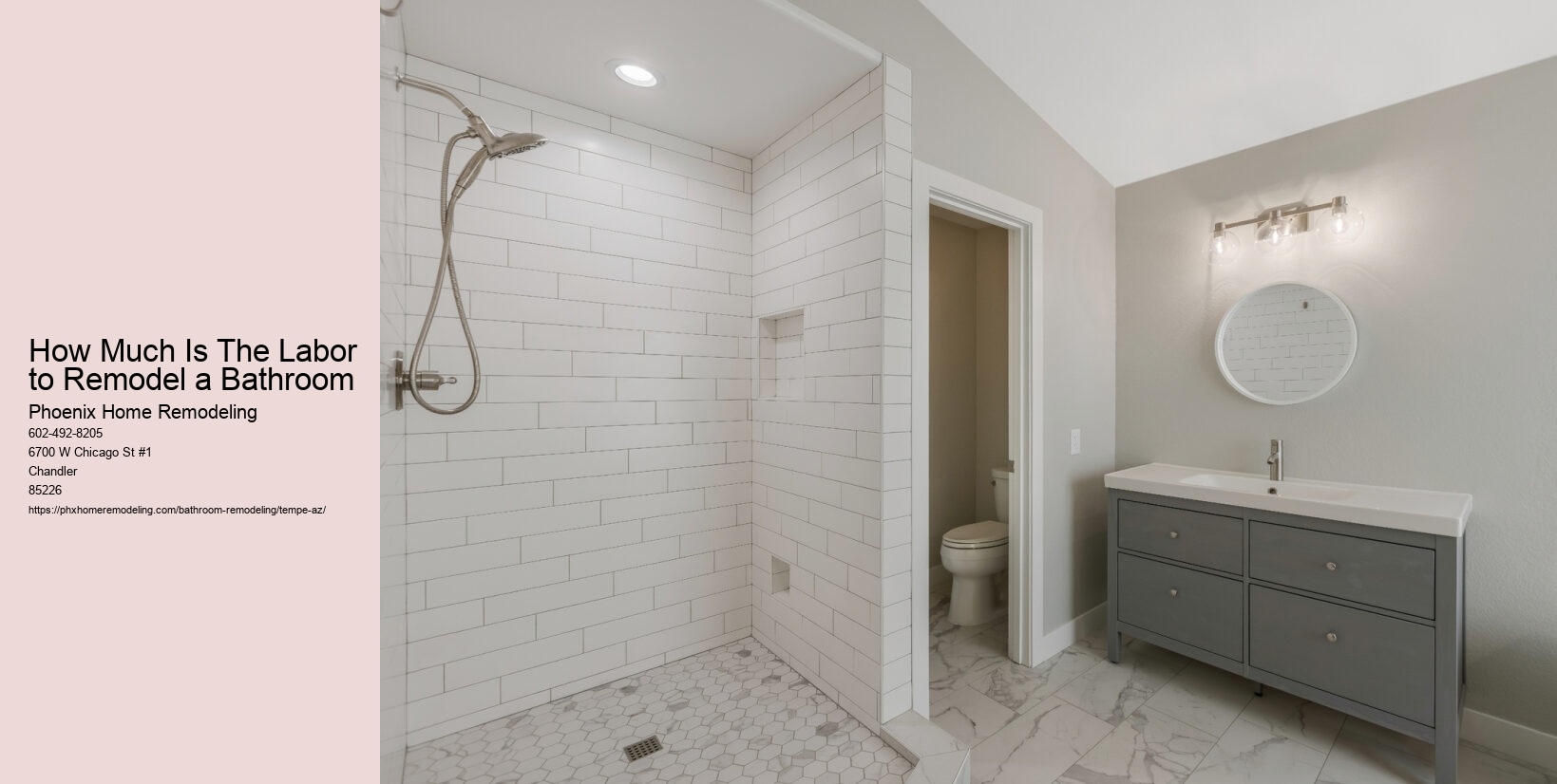 How Much Is The Labor to Remodel a Bathroom