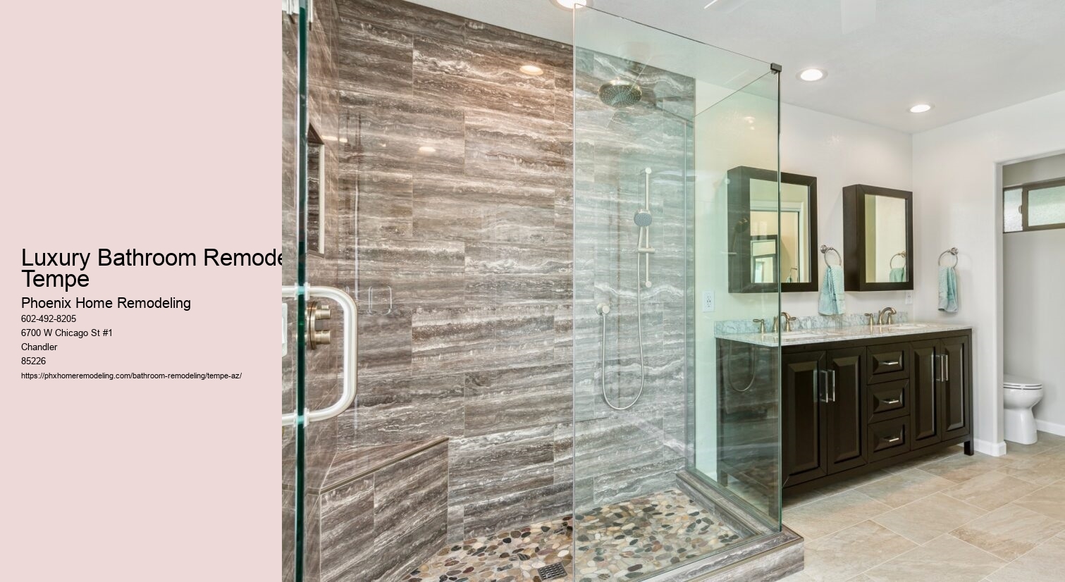 Luxury Bathroom Remodel Tempe