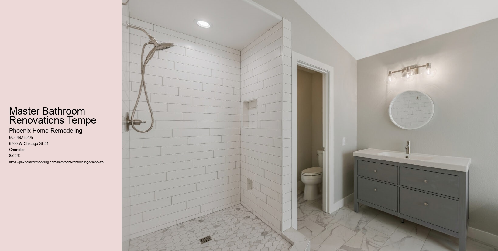 Master Bathroom Renovations Tempe