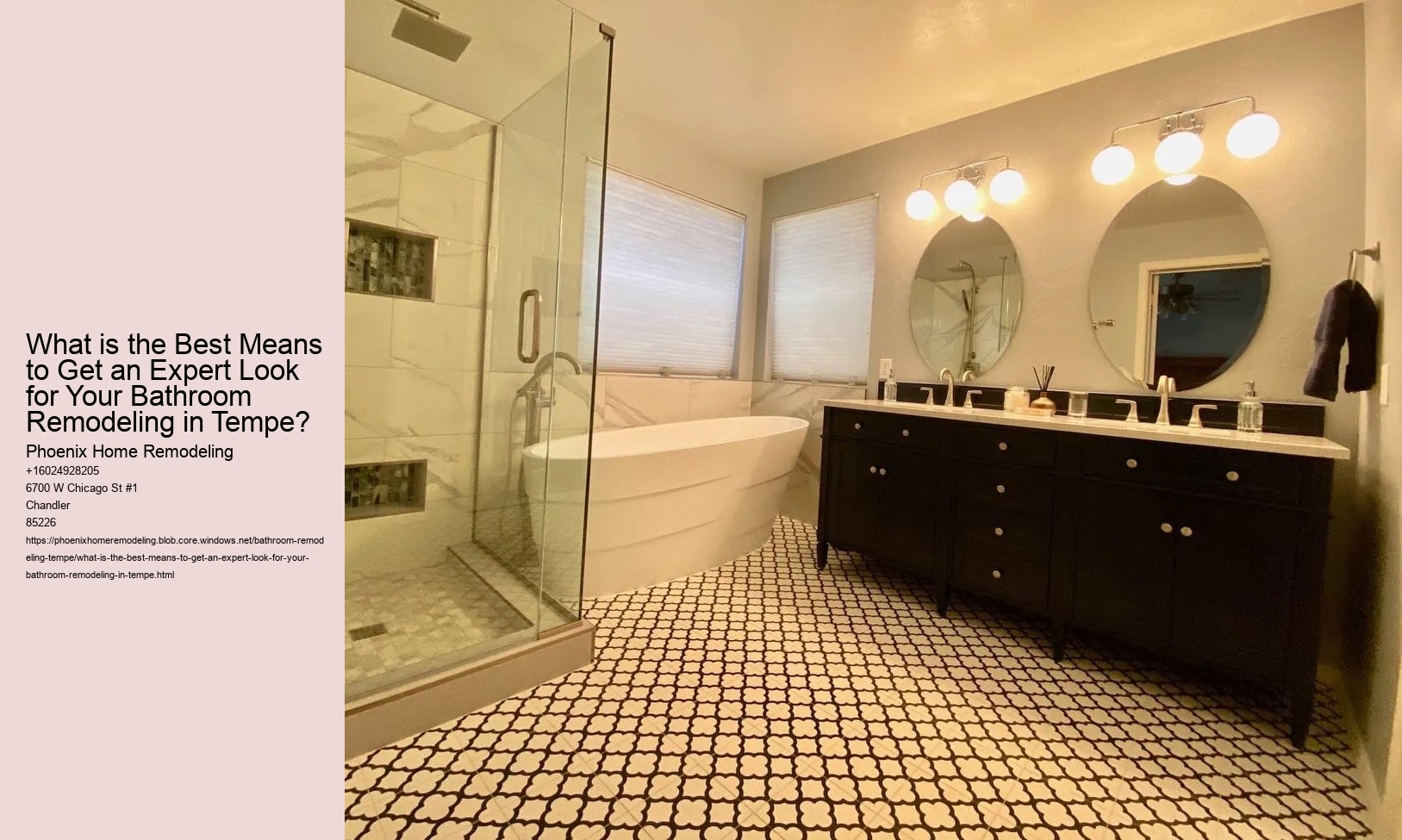 What is the Best Means to Get an Expert Look for Your Bathroom Remodeling in Tempe?