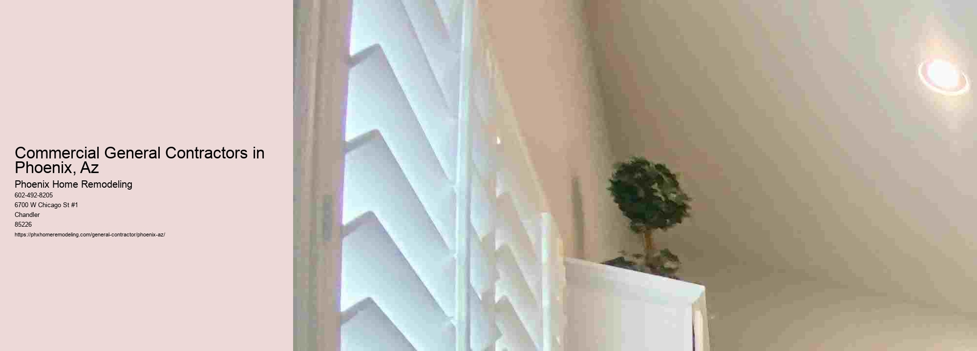Commercial General Contractors in Phoenix, Az