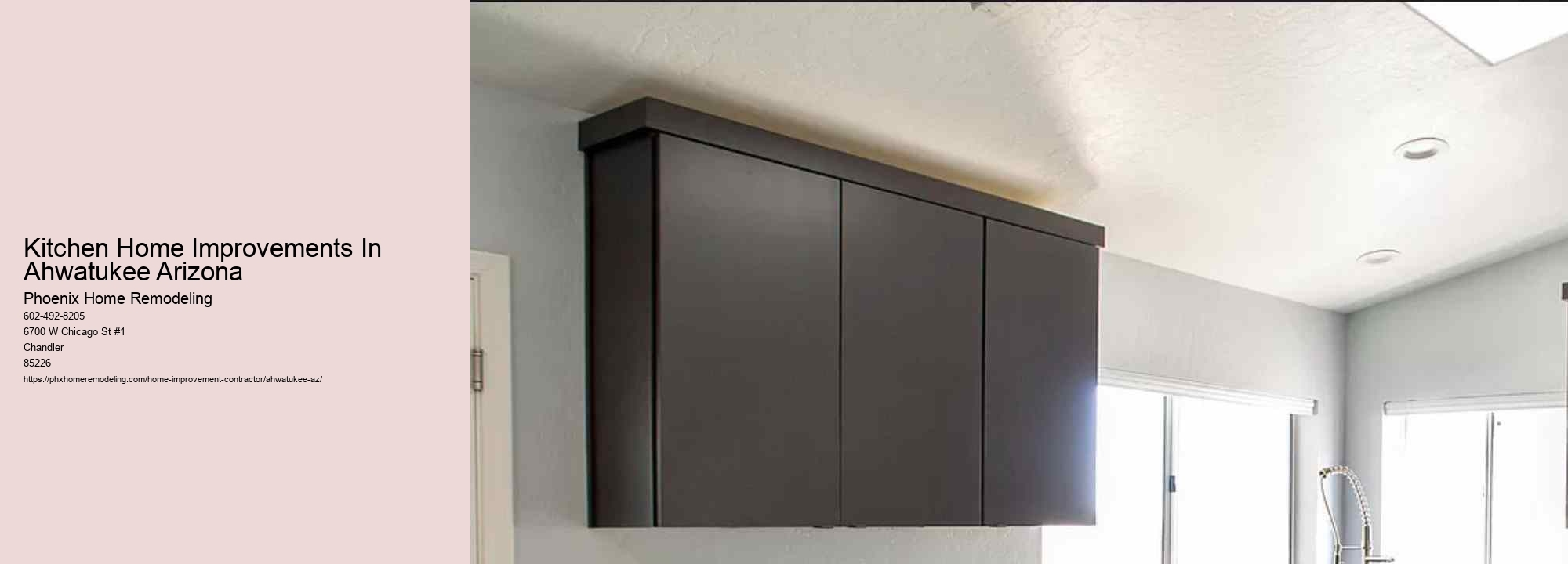 Kitchen Home Improvements In Ahwatukee Arizona