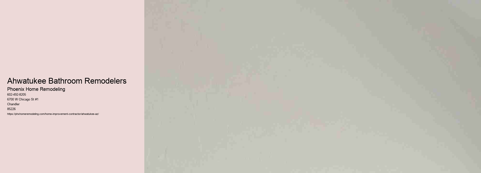 Ahwatukee Bathroom Remodelers