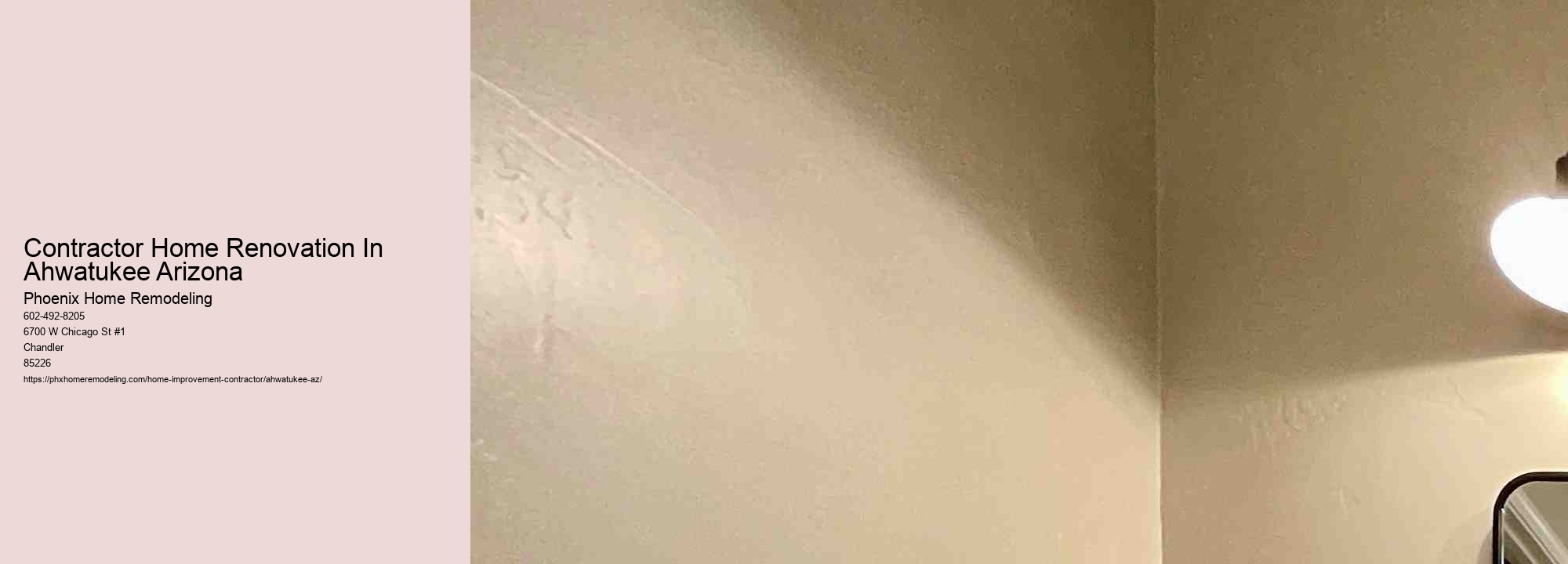 Contractor Home Renovation In Ahwatukee Arizona