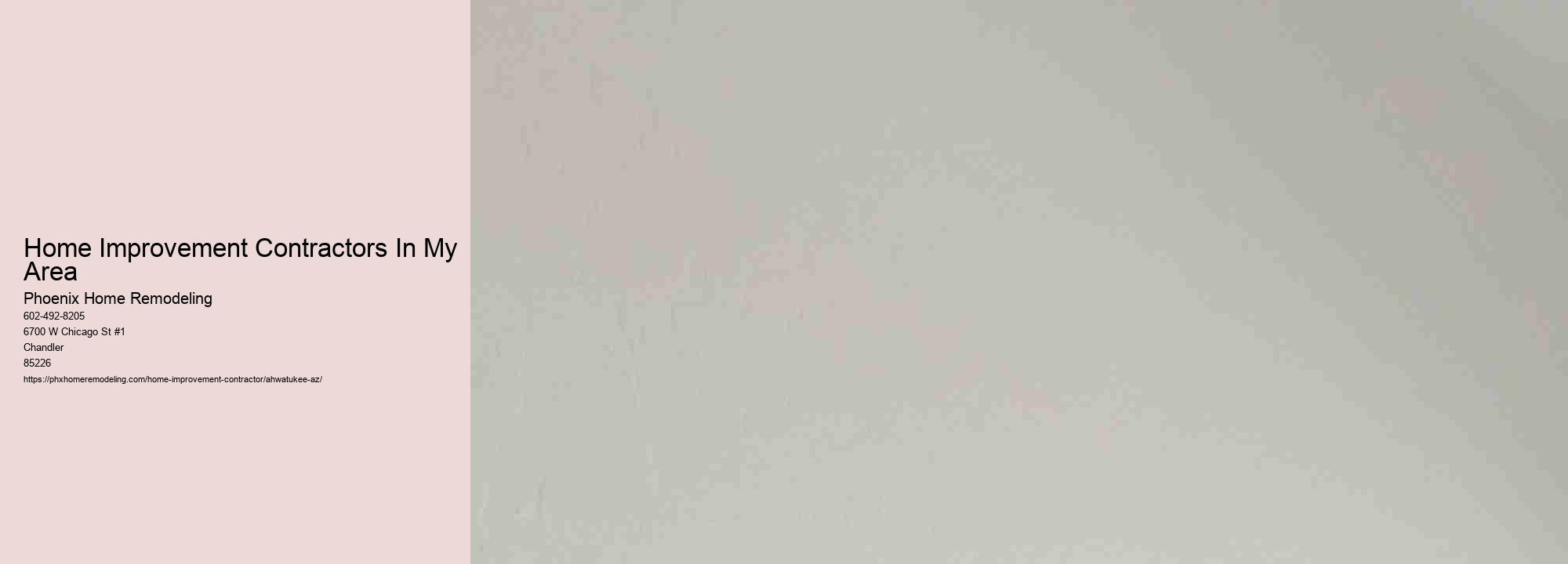 Home Improvement Contractors In My Area