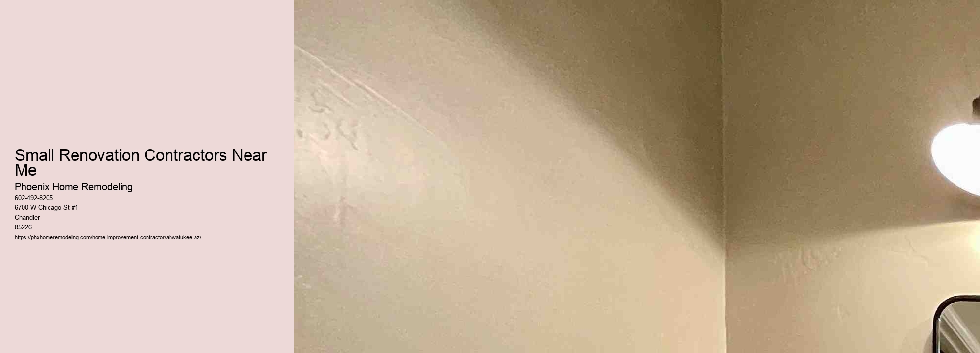 Small Renovation Contractors Near Me