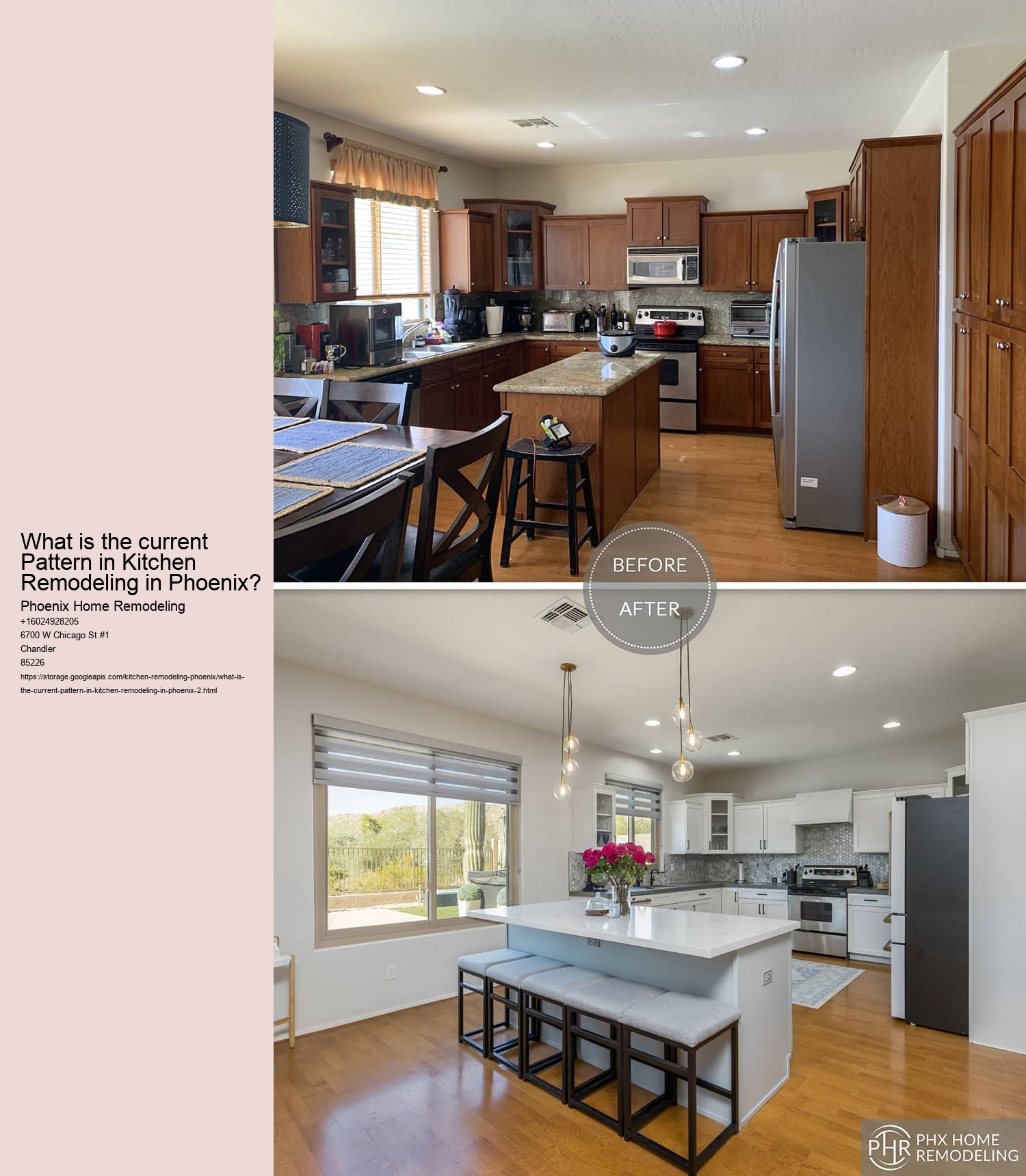 What is the current Pattern in Kitchen Remodeling in Phoenix?