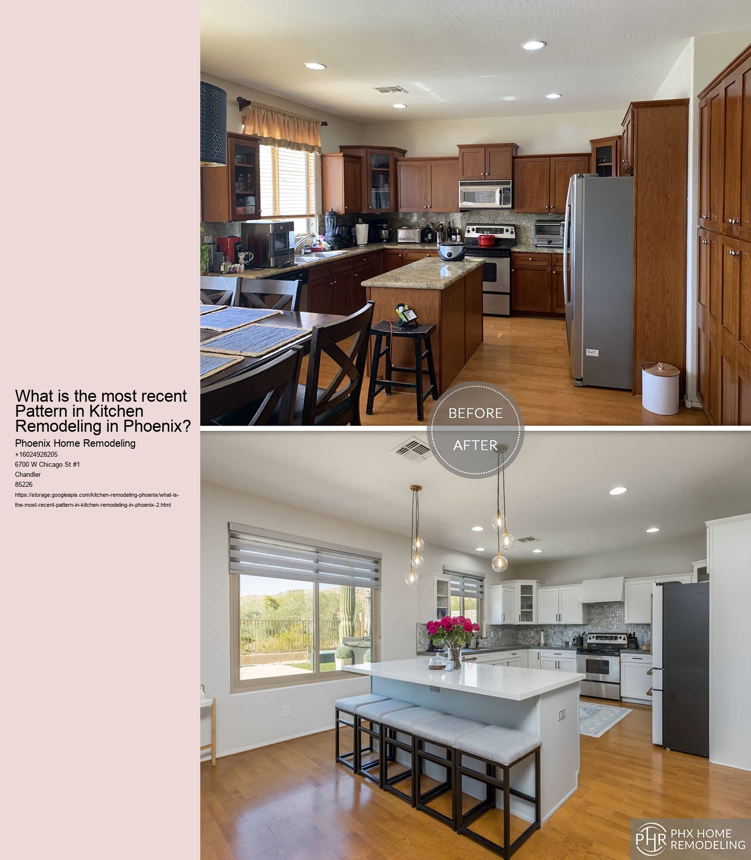 What is the most recent Pattern in Kitchen Remodeling in Phoenix?