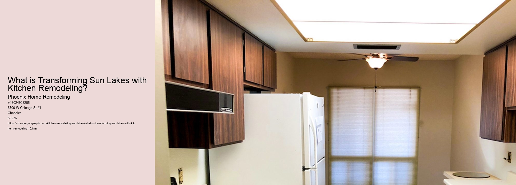 What is Transforming Sun Lakes with Kitchen Remodeling?
