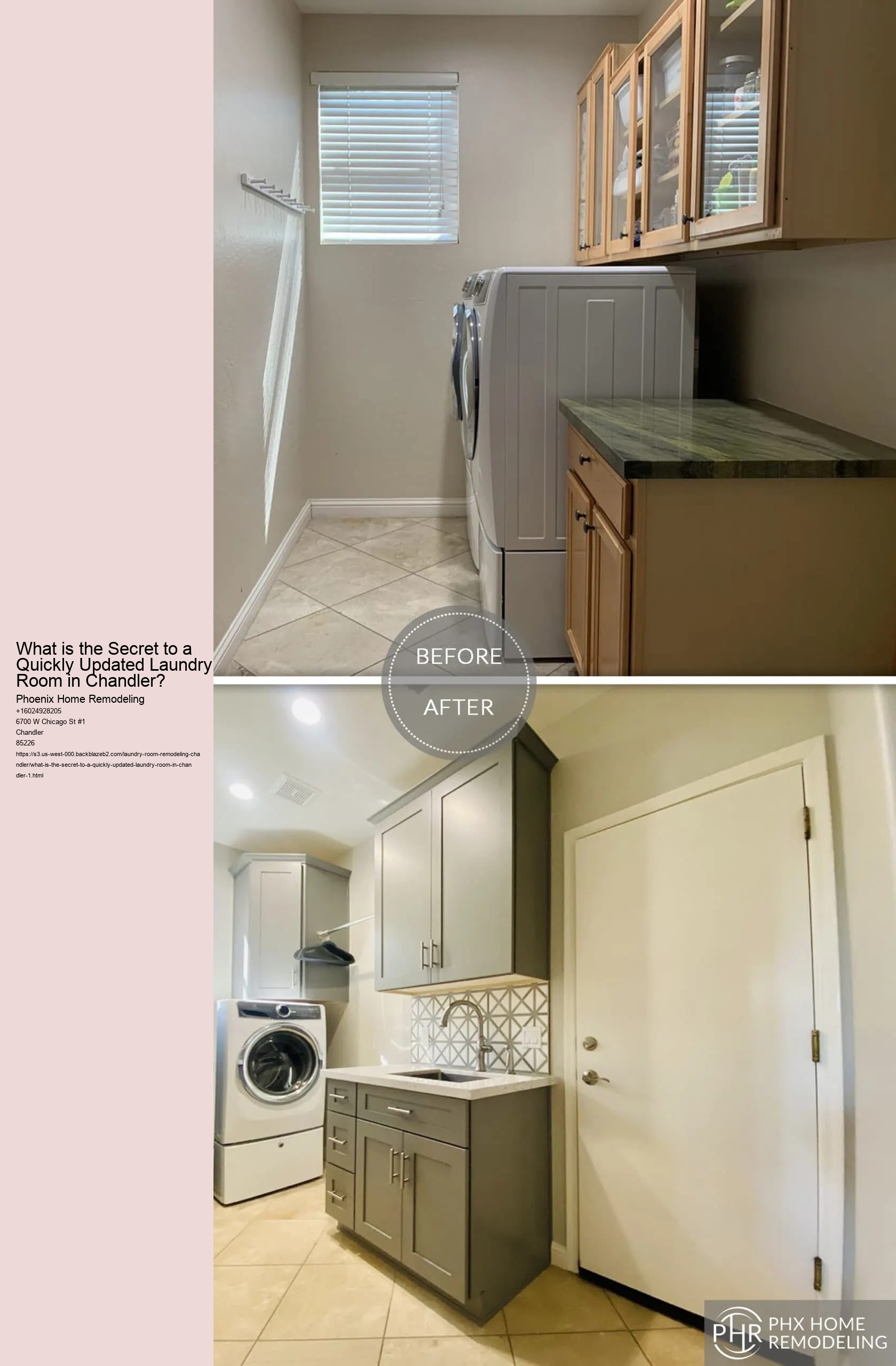 What is the Secret to a Quickly Updated Laundry Room in Chandler?