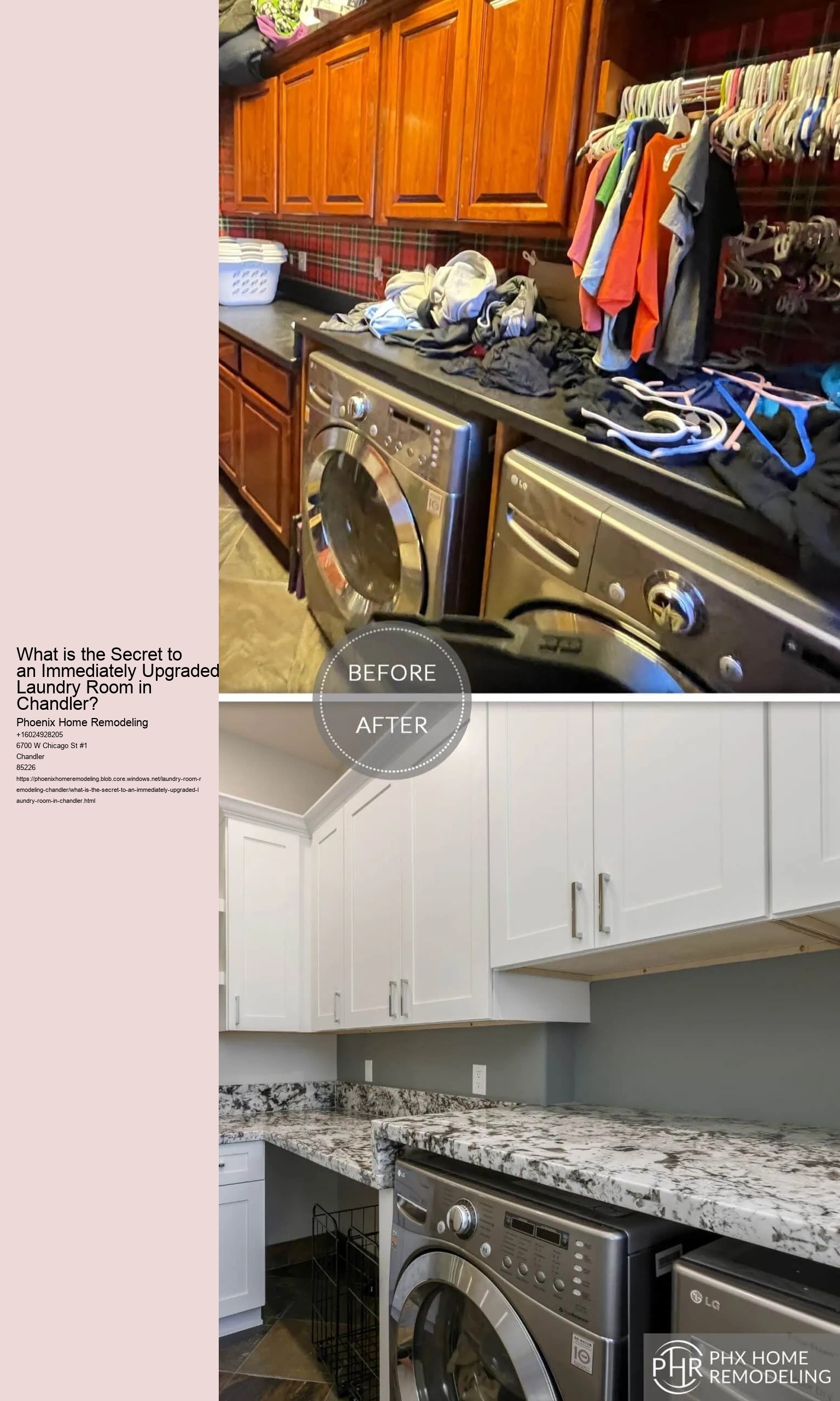 What is the Secret to an Immediately Upgraded Laundry Room in Chandler?