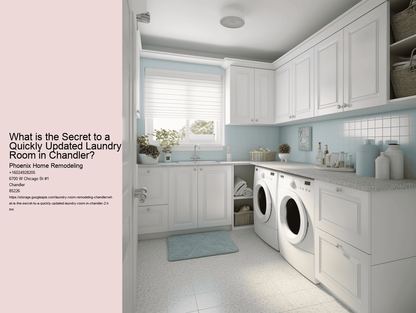 What is the Secret to a Quickly Updated Laundry Room in Chandler?