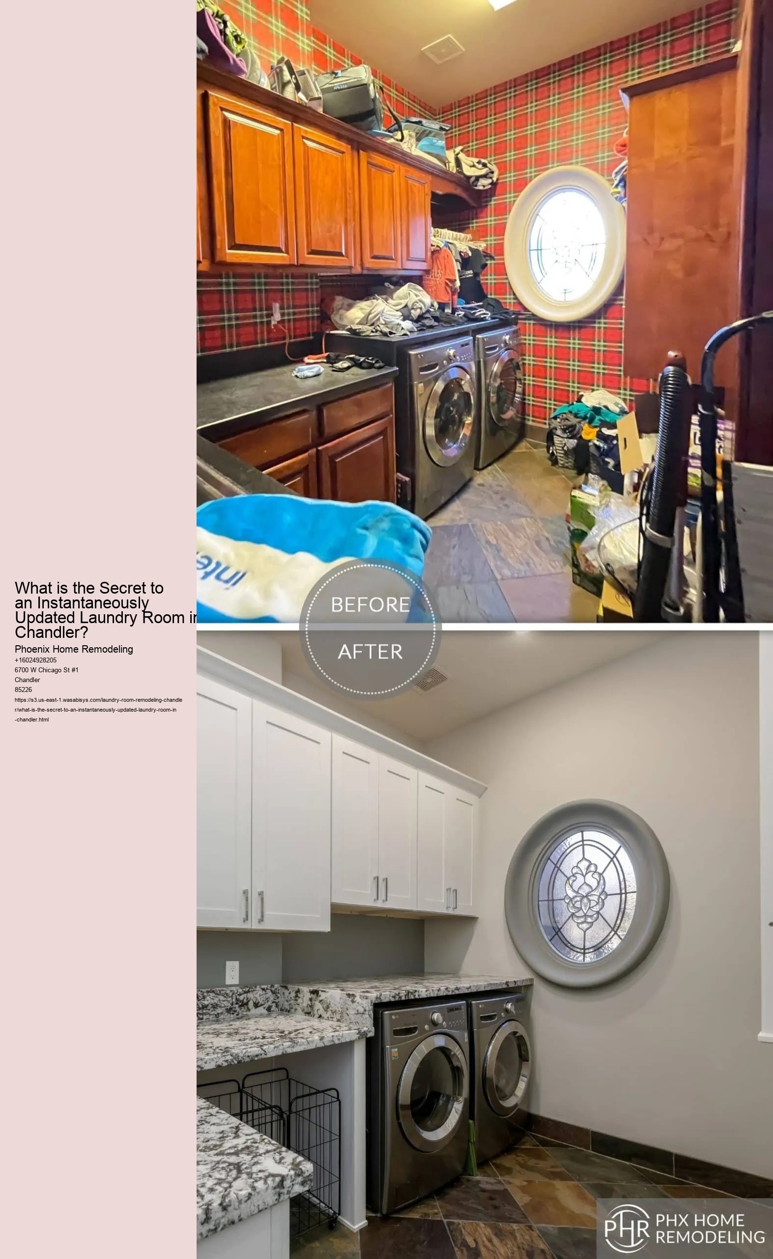 What is the Secret to an Instantaneously Updated Laundry Room in Chandler?
