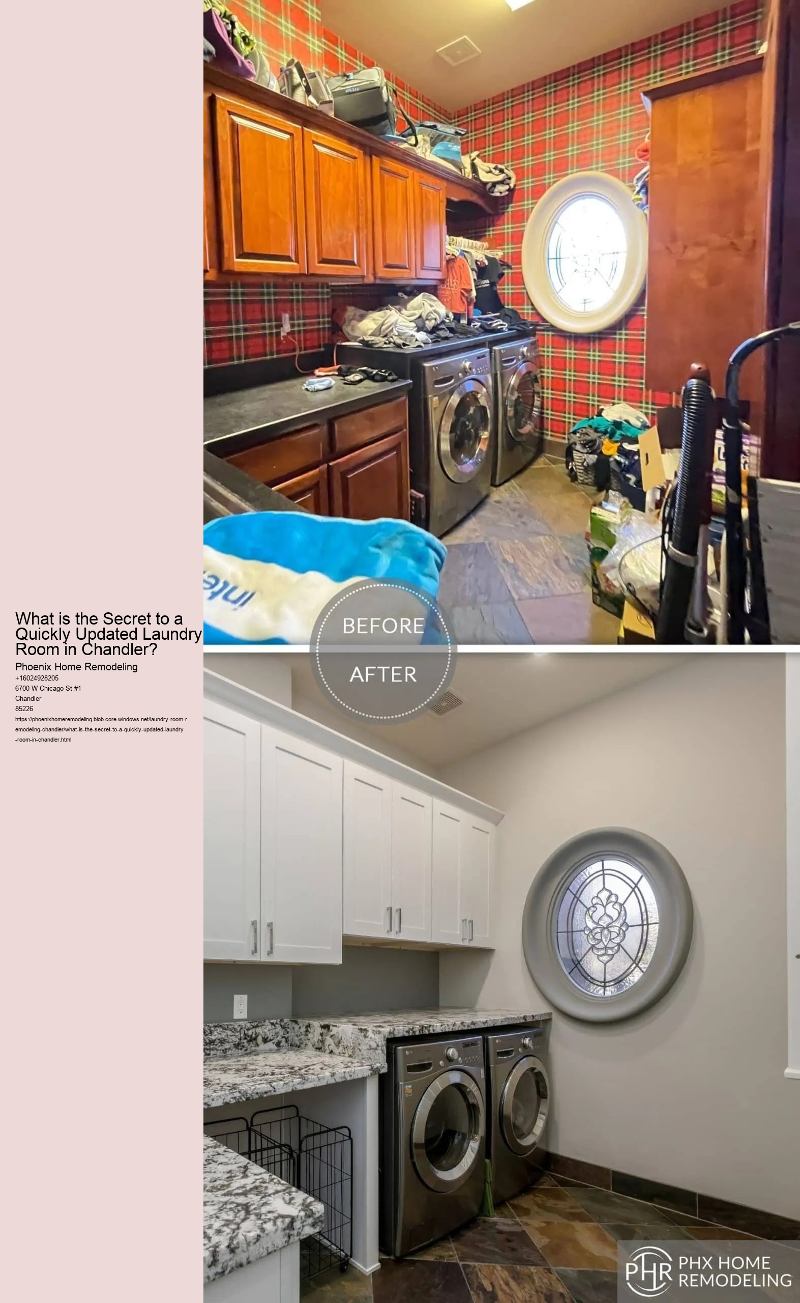 What is the Secret to a Quickly Updated Laundry Room in Chandler?