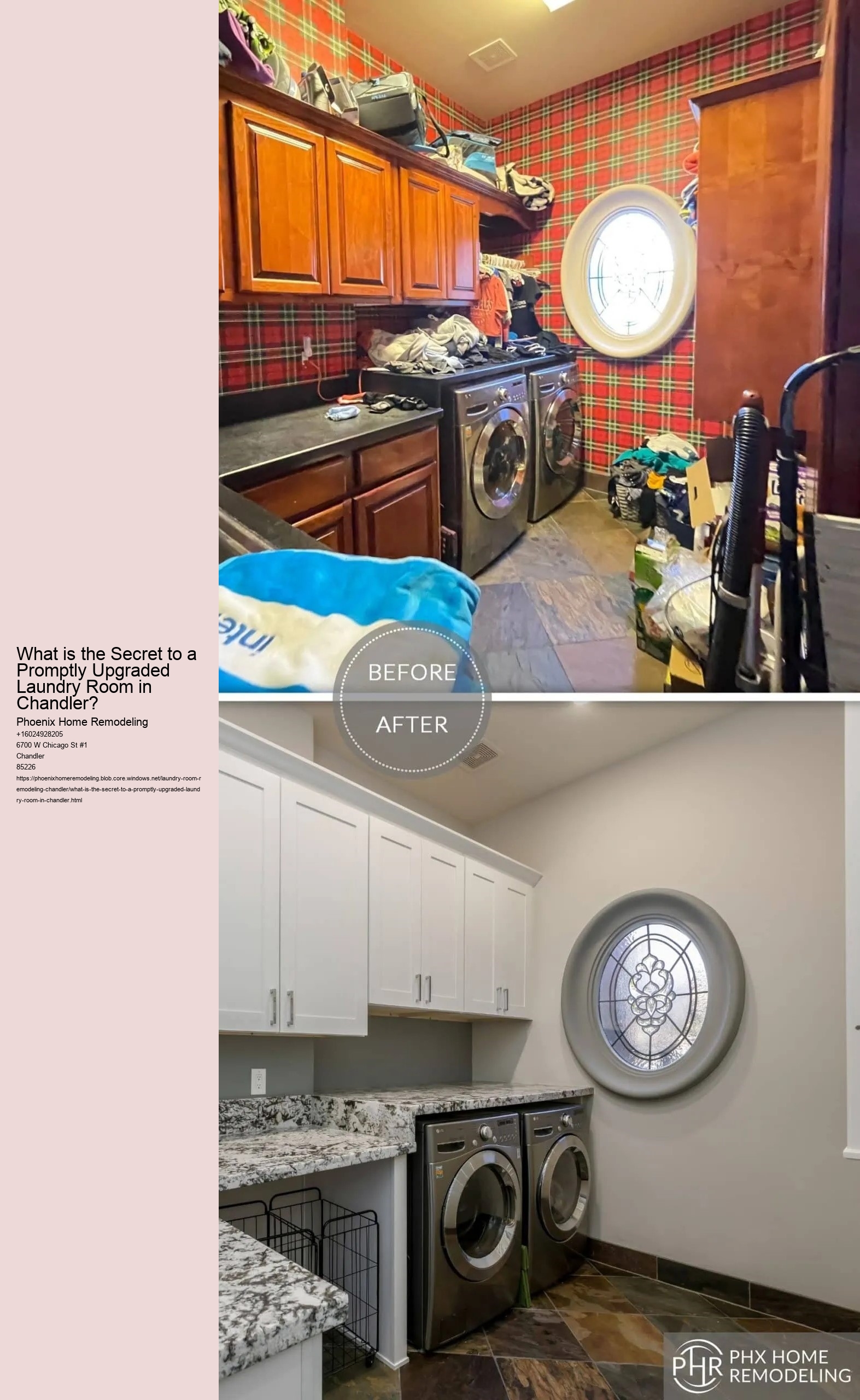 What is the Secret to a Promptly Upgraded Laundry Room in Chandler?
