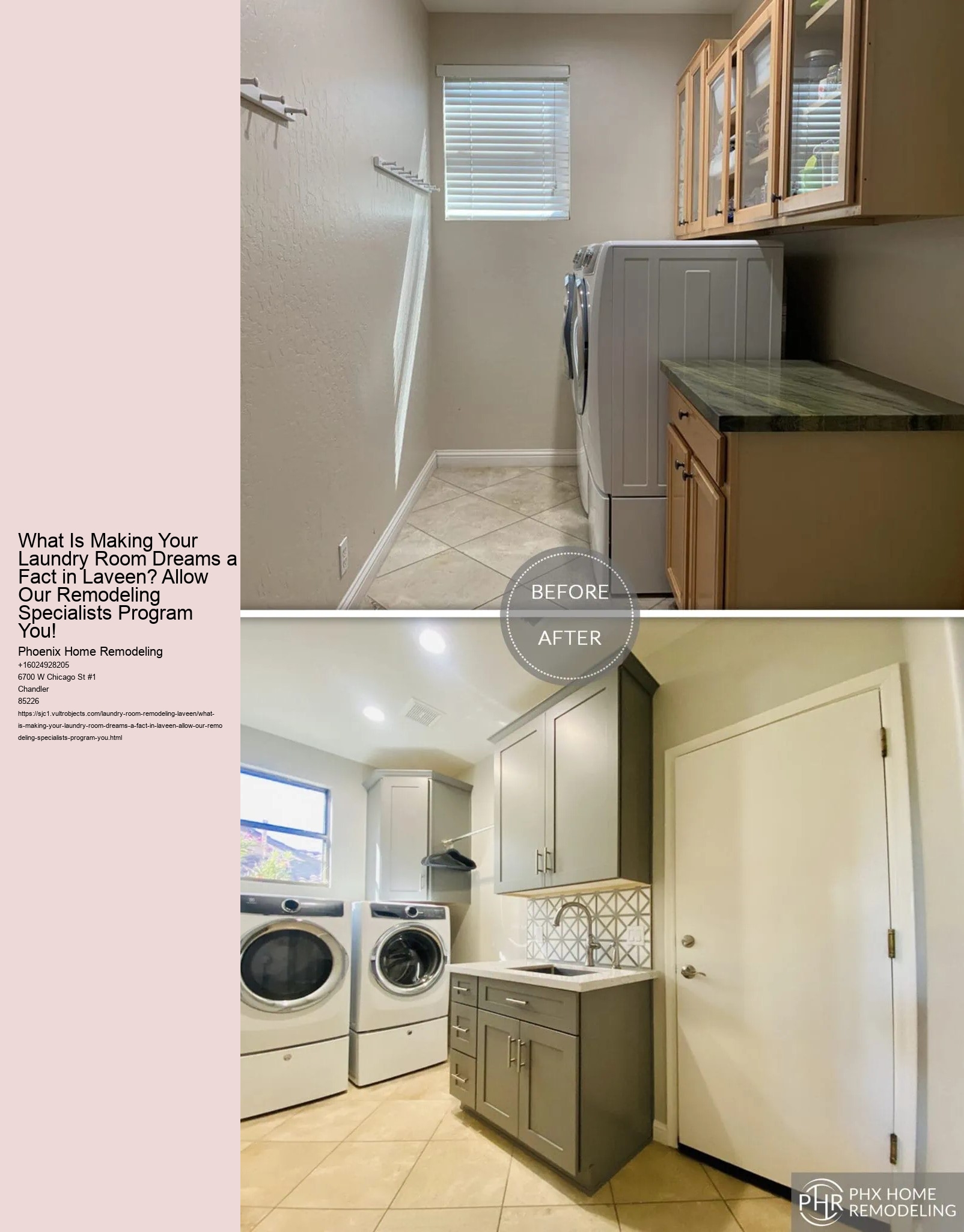 What Is Making Your Laundry Room Dreams a Fact in Laveen? Allow Our Remodeling Specialists Program You!