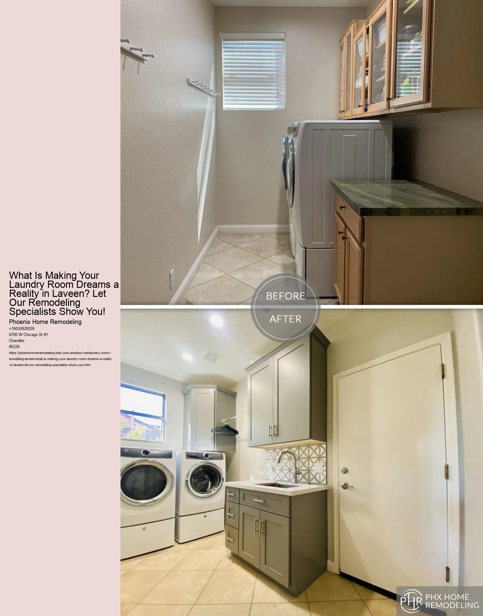 What Is Making Your Laundry Room Dreams a Reality in Laveen? Let Our Remodeling Specialists Show You!