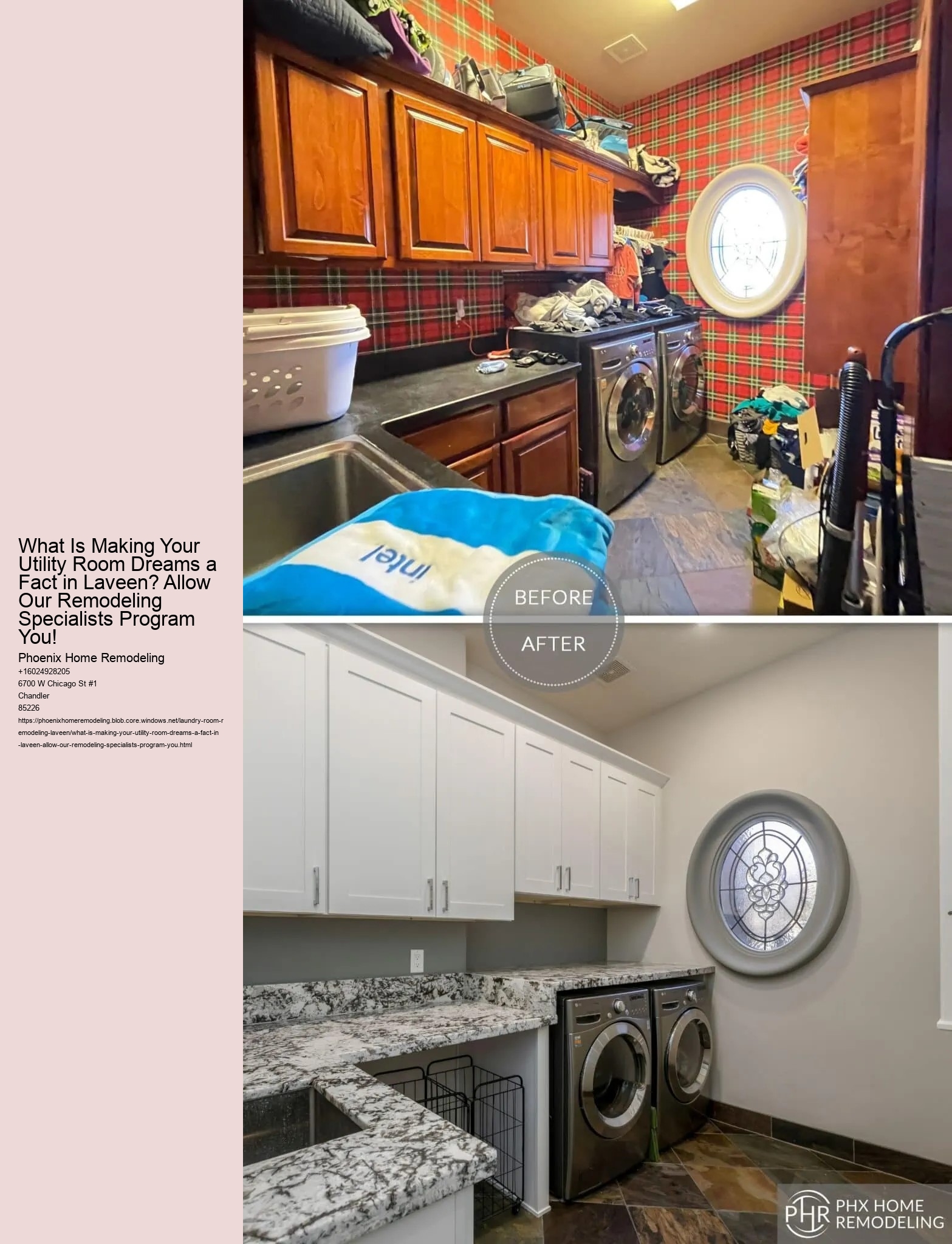 What Is Making Your Utility Room Dreams a Fact in Laveen? Allow Our Remodeling Specialists Program You!