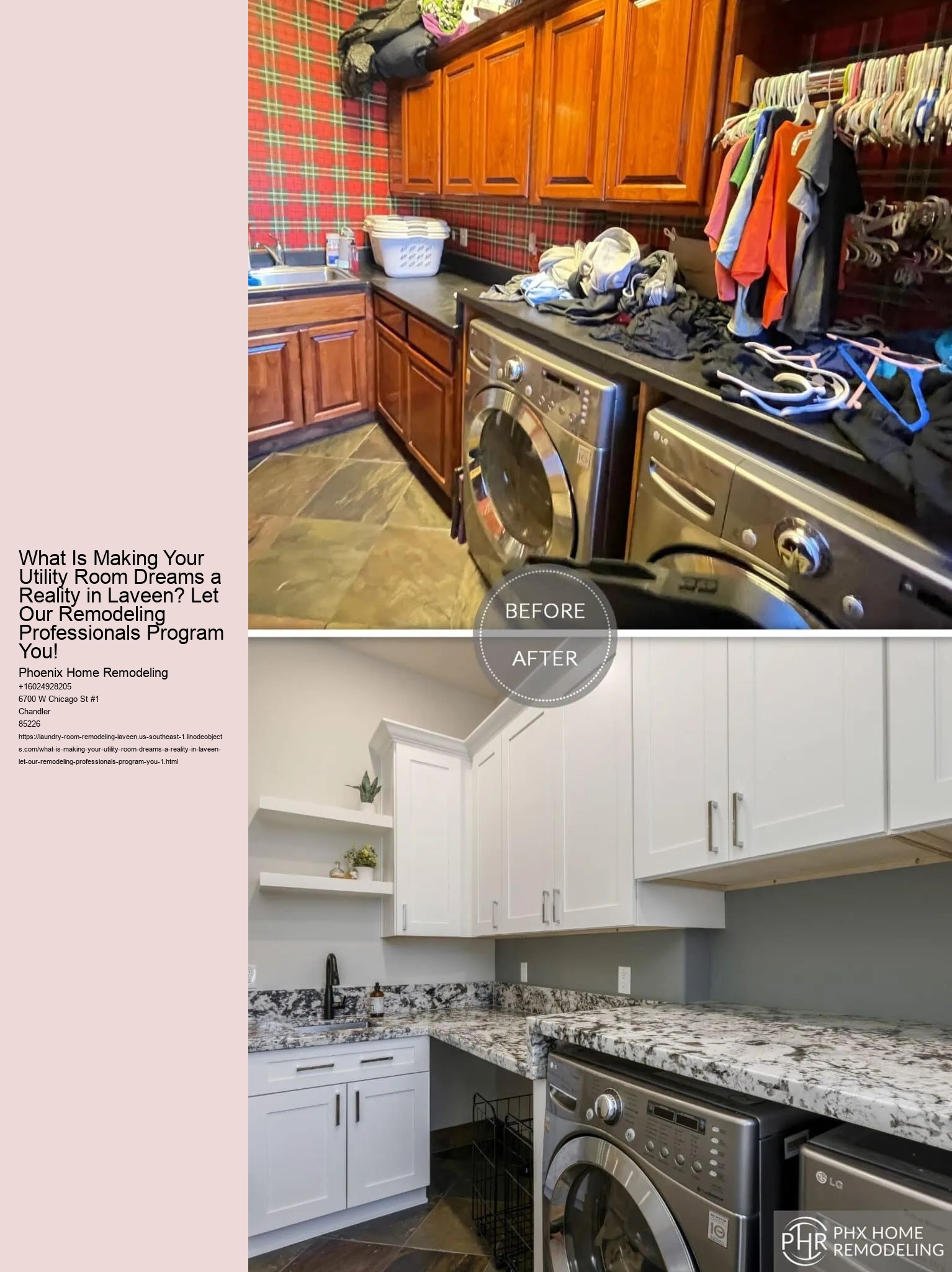 What Is Making Your Utility Room Dreams a Reality in Laveen? Let Our Remodeling Professionals Program You!