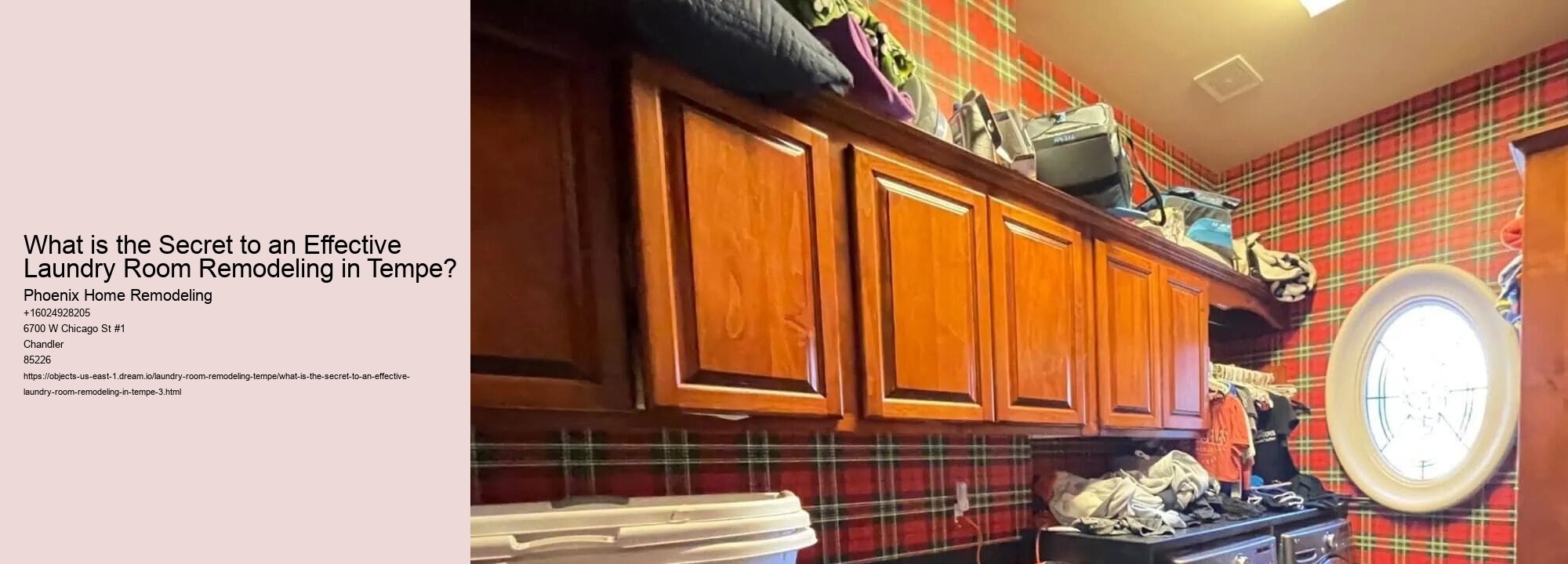 What is the Secret to an Effective Laundry Room Remodeling in Tempe?
