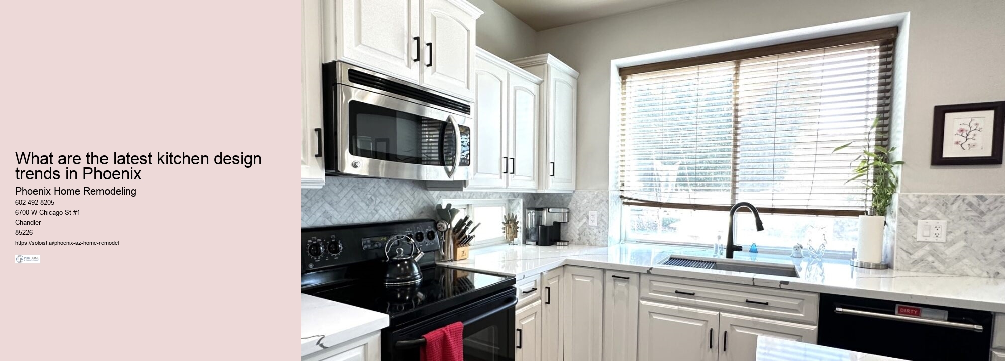 What are the latest kitchen design trends in Phoenix