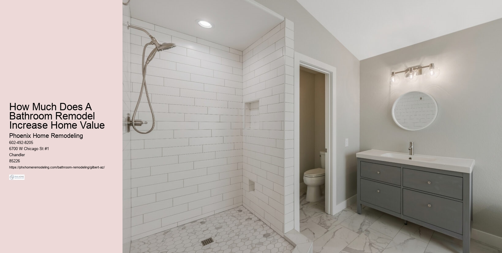 How Much Does A Bathroom Remodel Increase Home Value