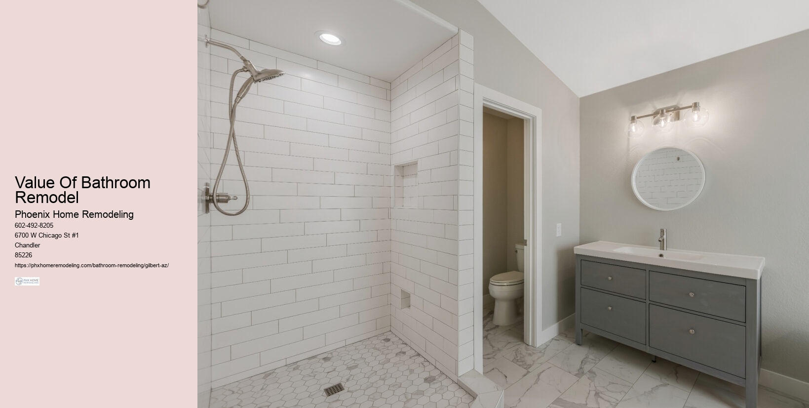 Value Of Bathroom Remodel