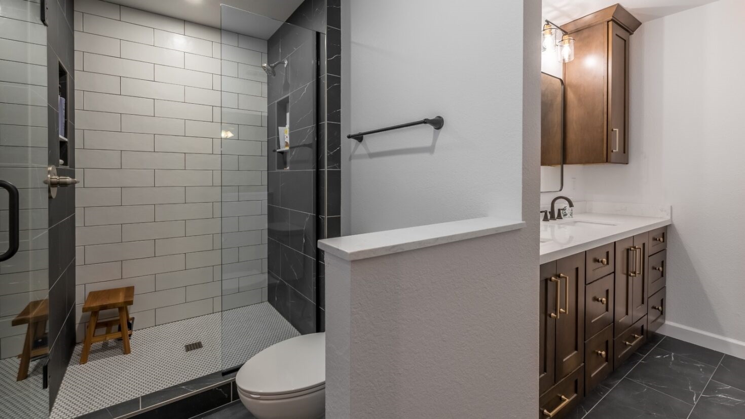 What is the most expensive part of a bathroom remodel