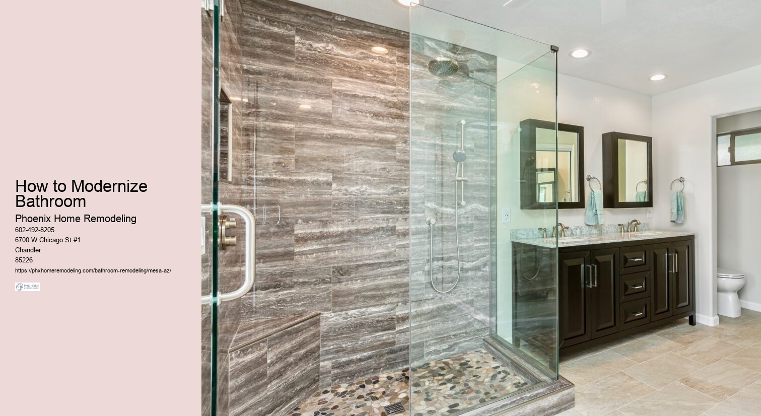 How to Modernize Bathroom