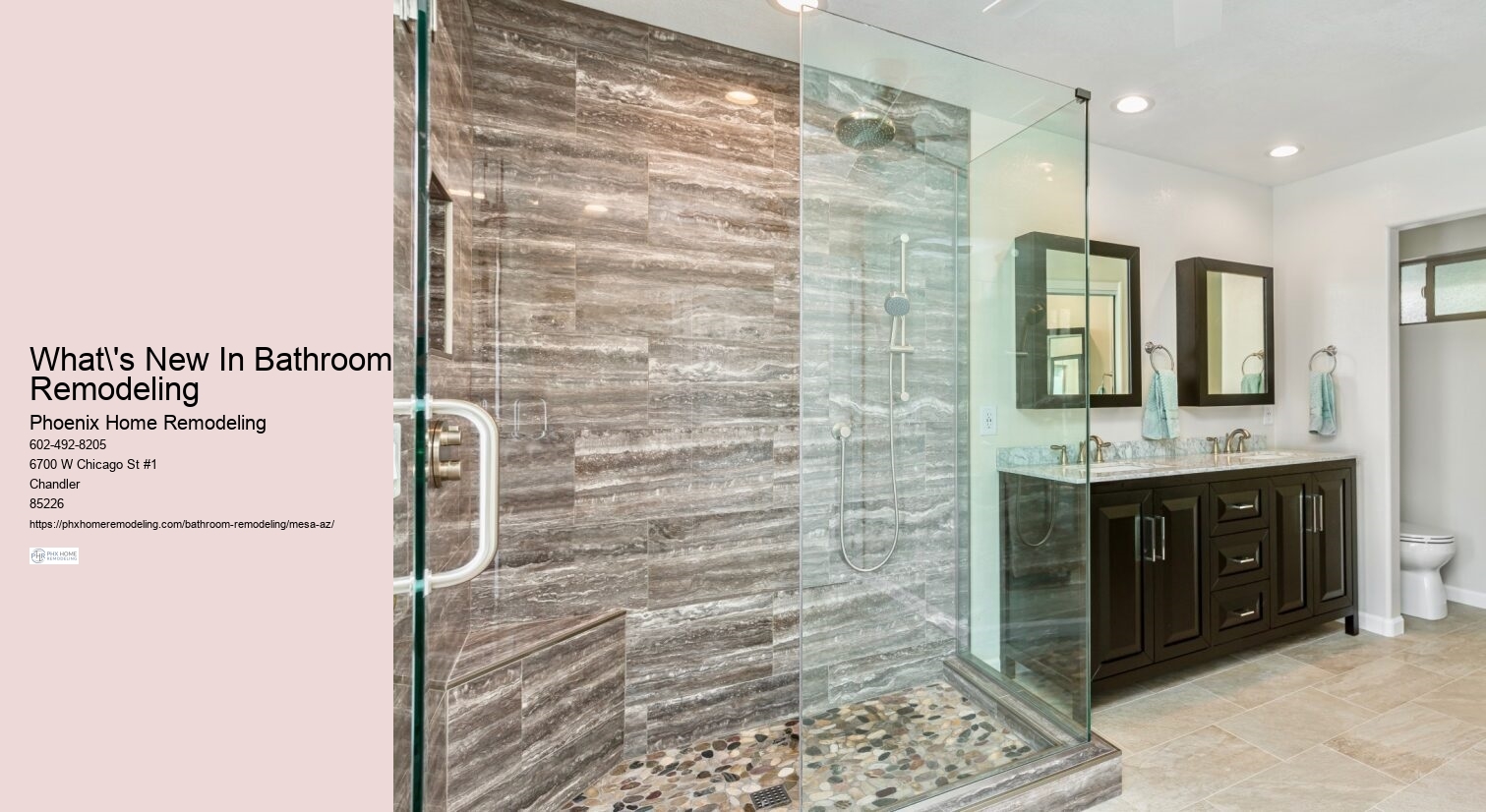 What's New In Bathroom Remodeling