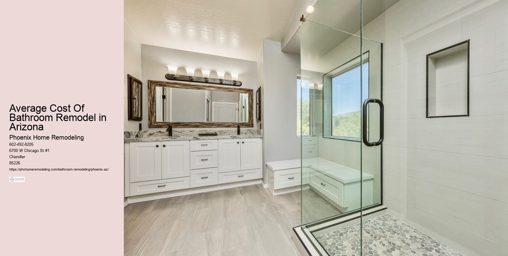 Average Cost Of Bathroom Remodel in Arizona