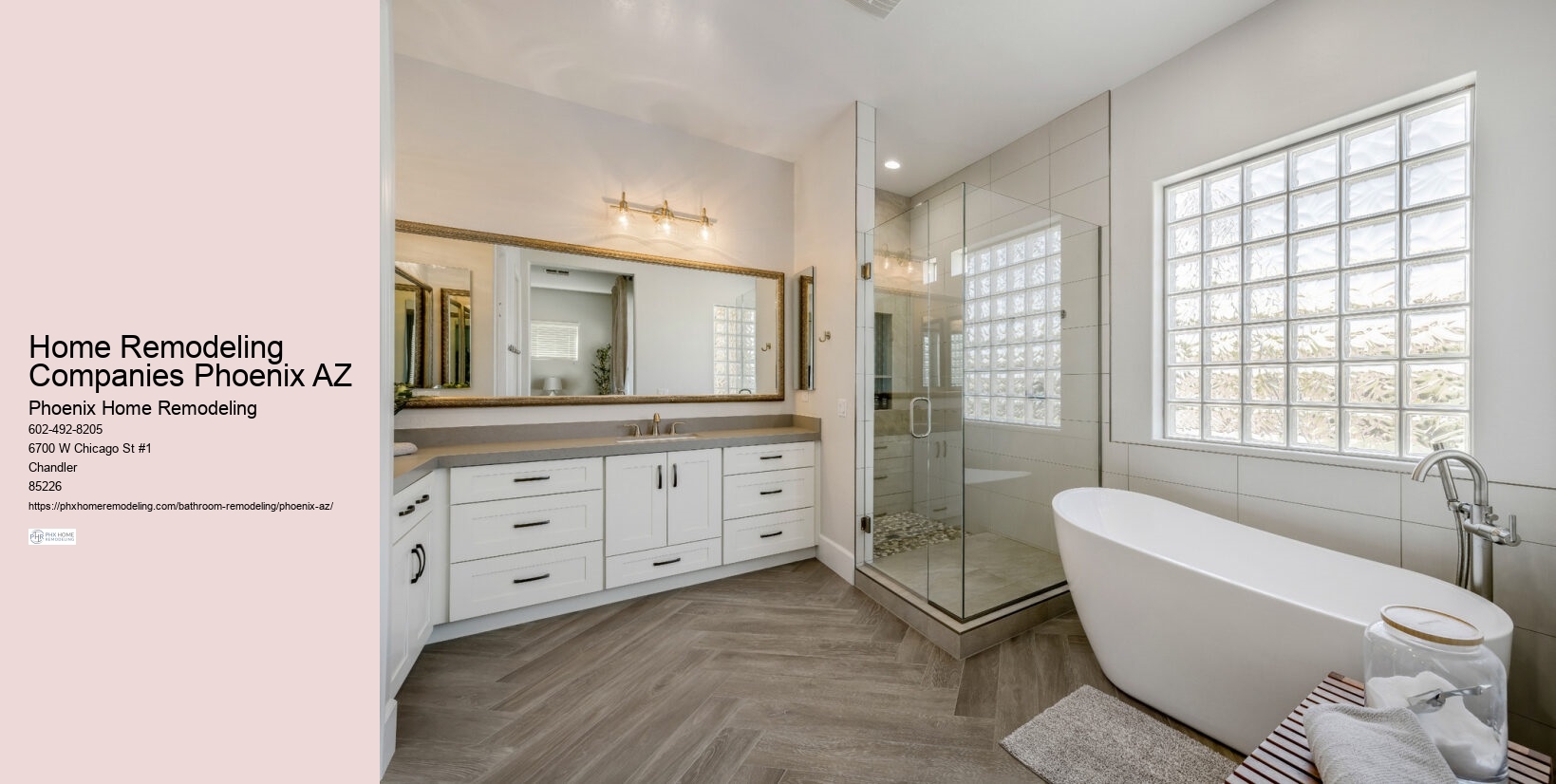 Comprehensive Bathroom Remodel Phoenix