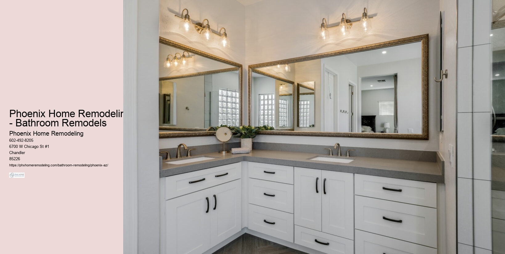 Master Bathroom Renovations Phoenix