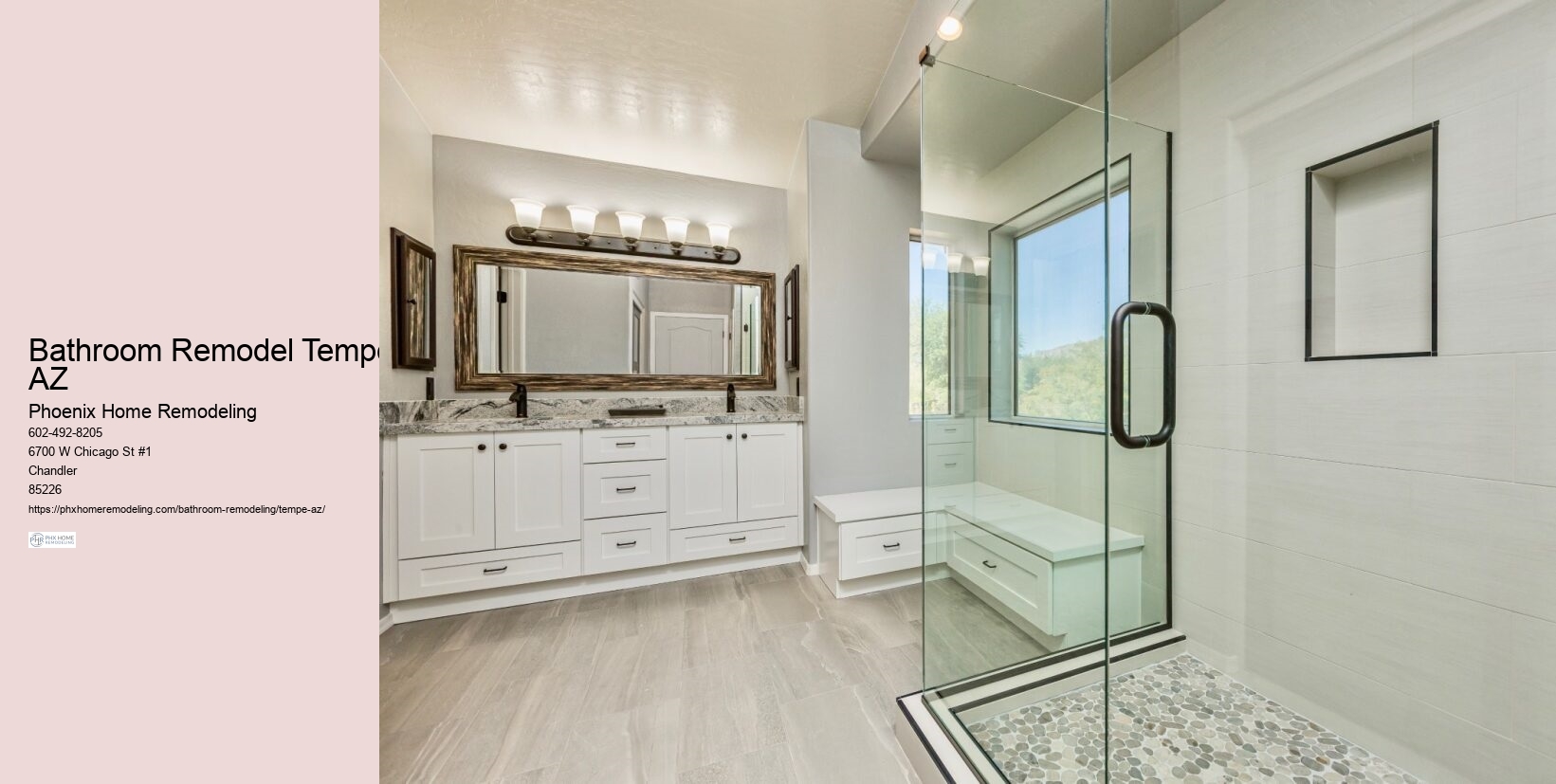 Comprehensive Bathroom Remodel Tempe