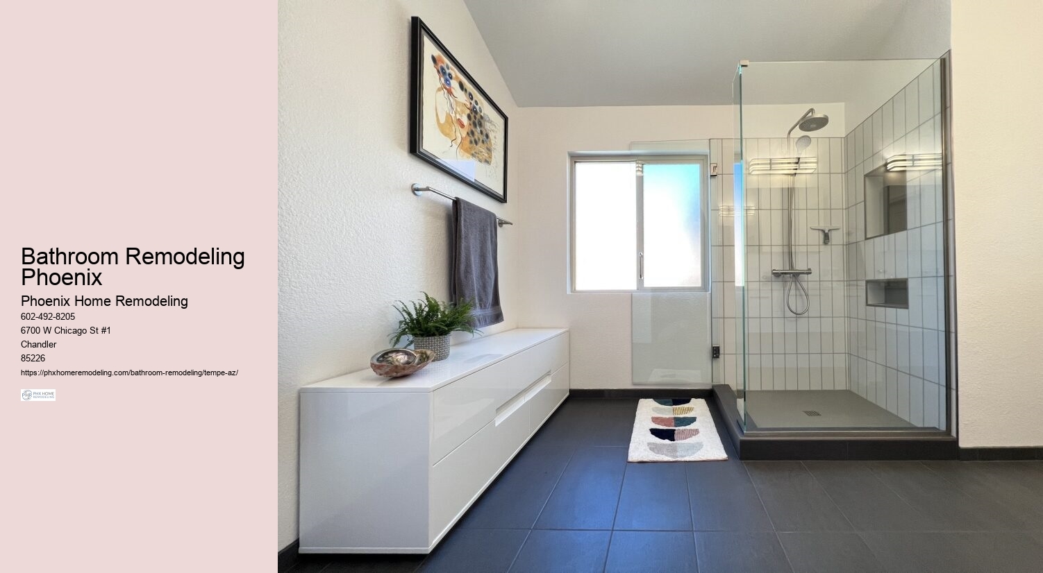 Comprehensive Bathroom Remodel Tempe