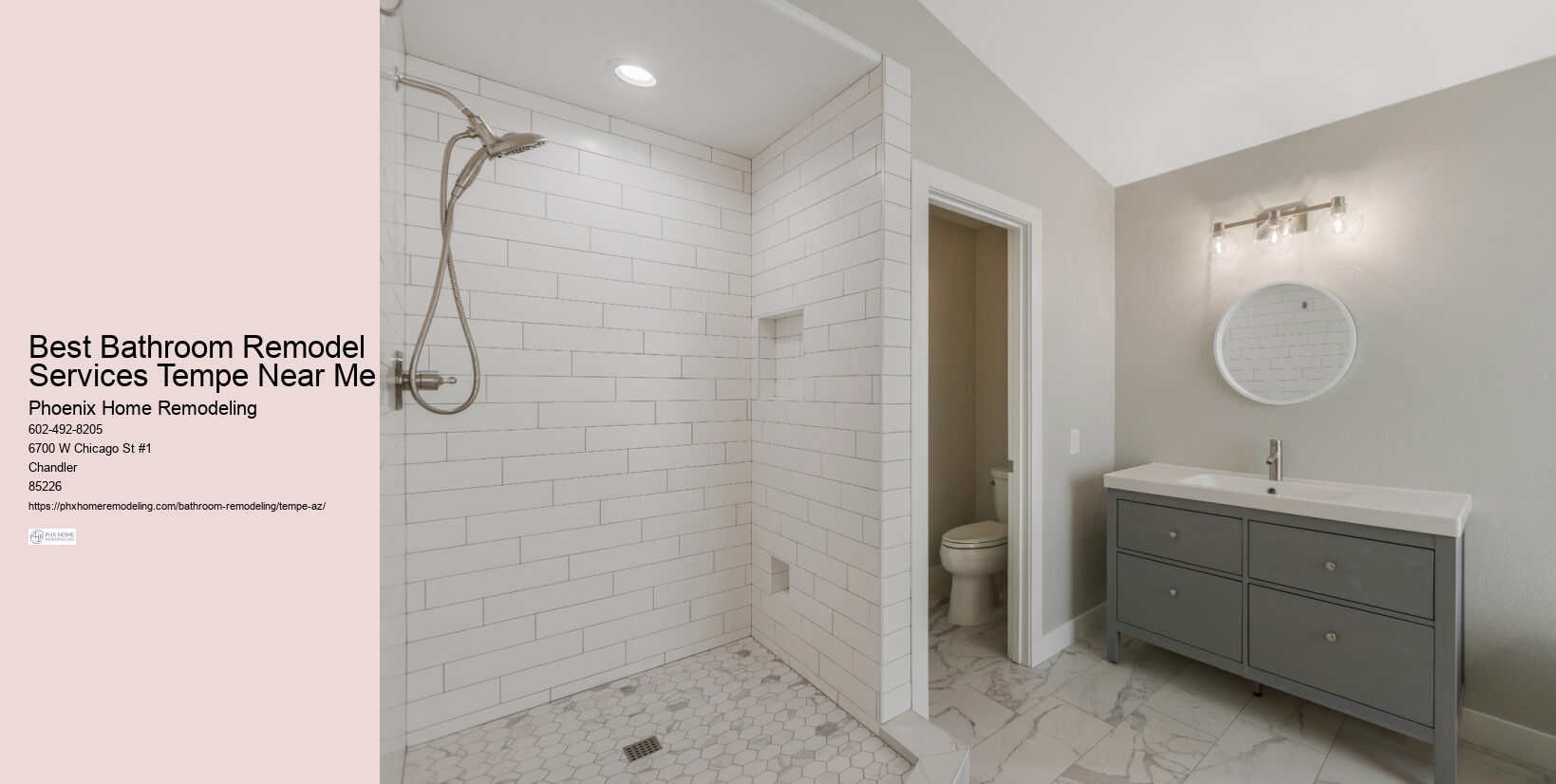 Master Bathroom Renovations Tempe