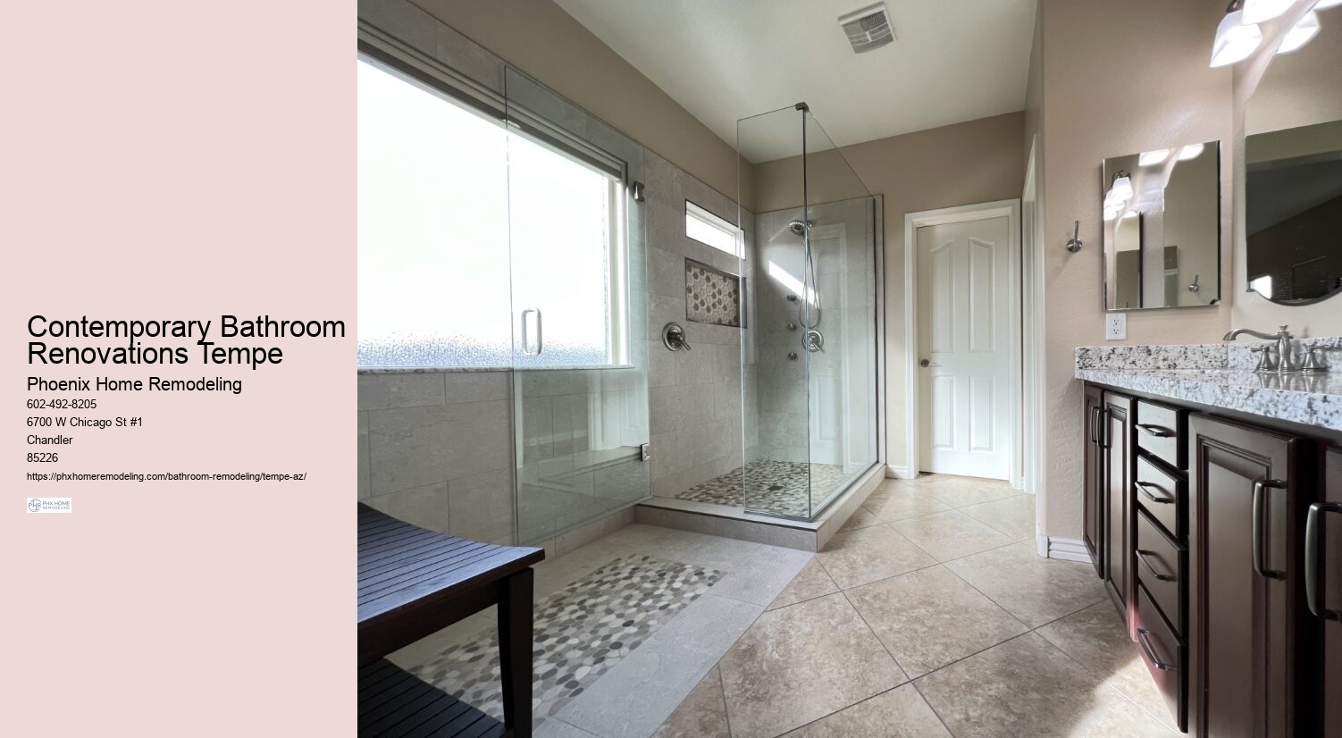 Contemporary Bathroom Renovations Tempe